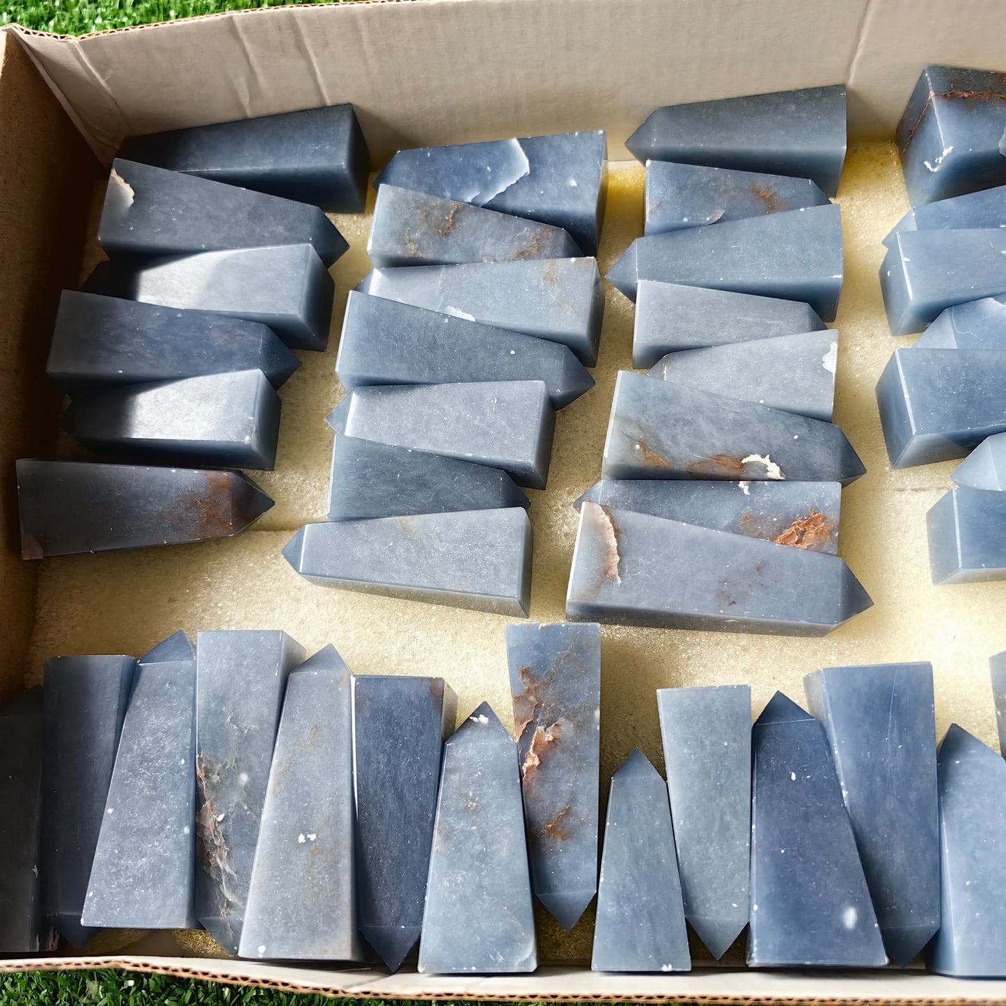 44 pc blue angelite towers