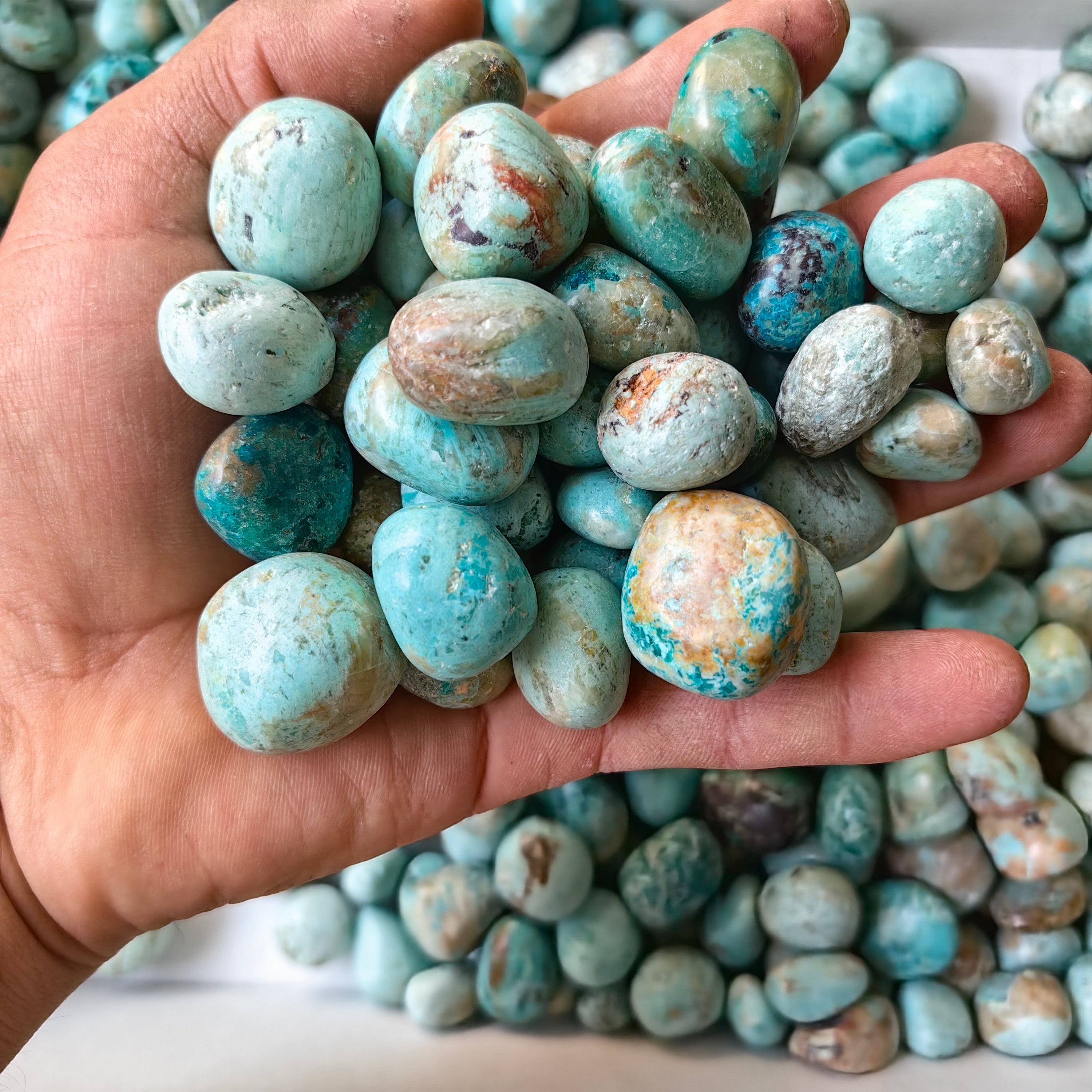 2 kg tumbled peruvian turquoise