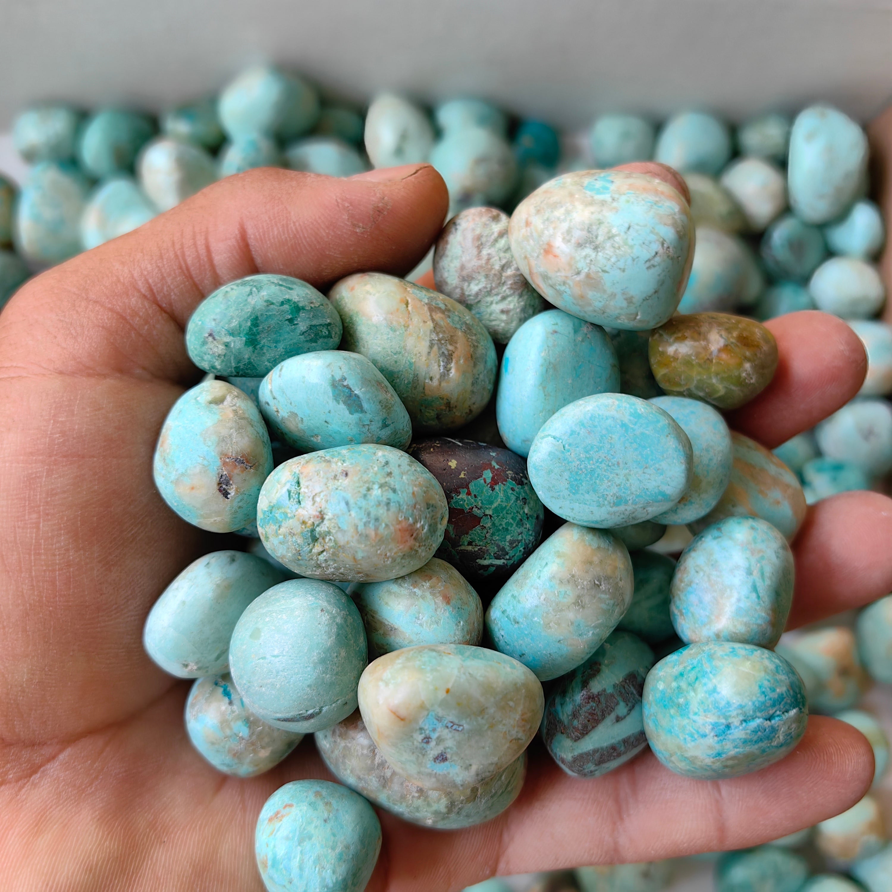 2 kg tumbled peruvian turquoise