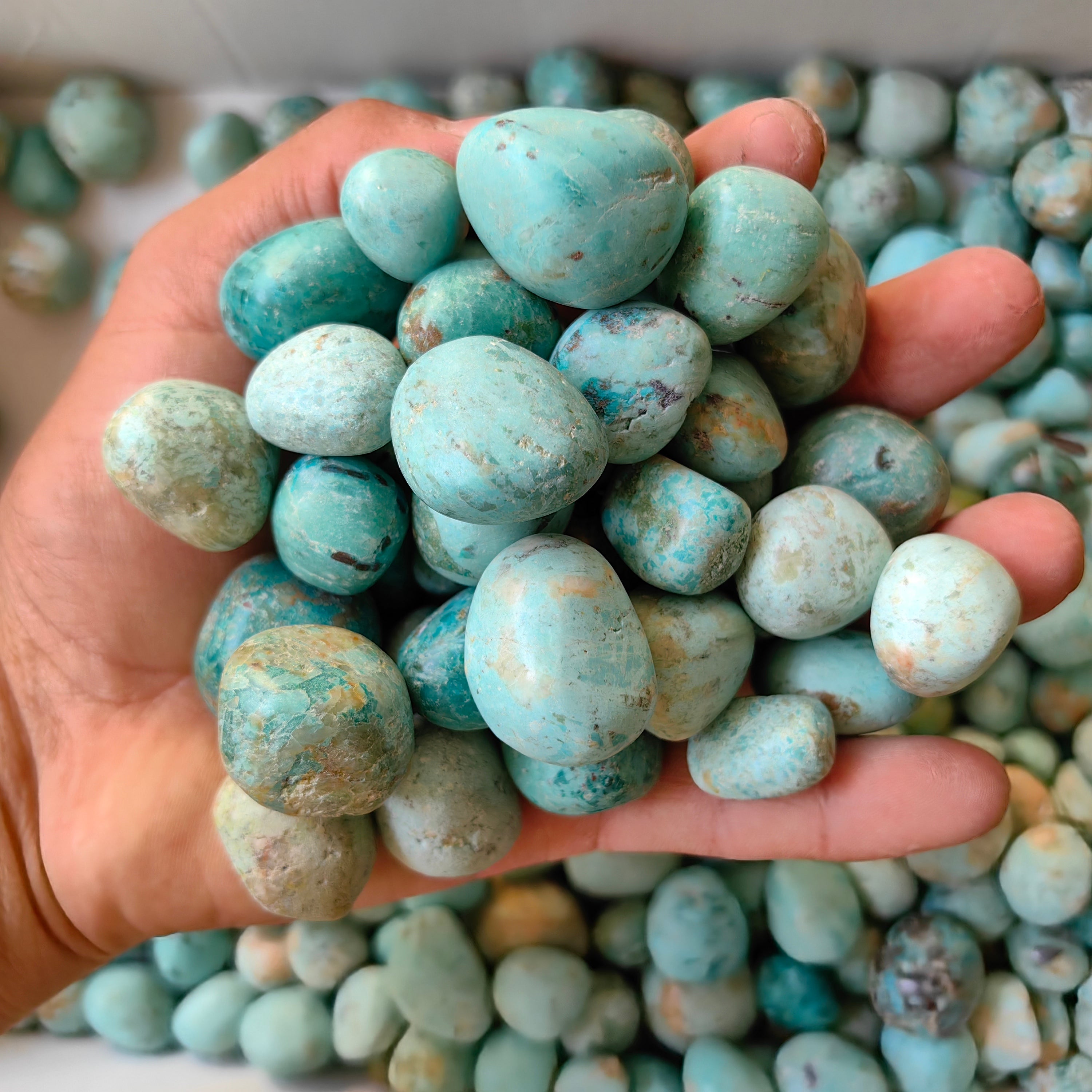 2 kg tumbled peruvian turquoise