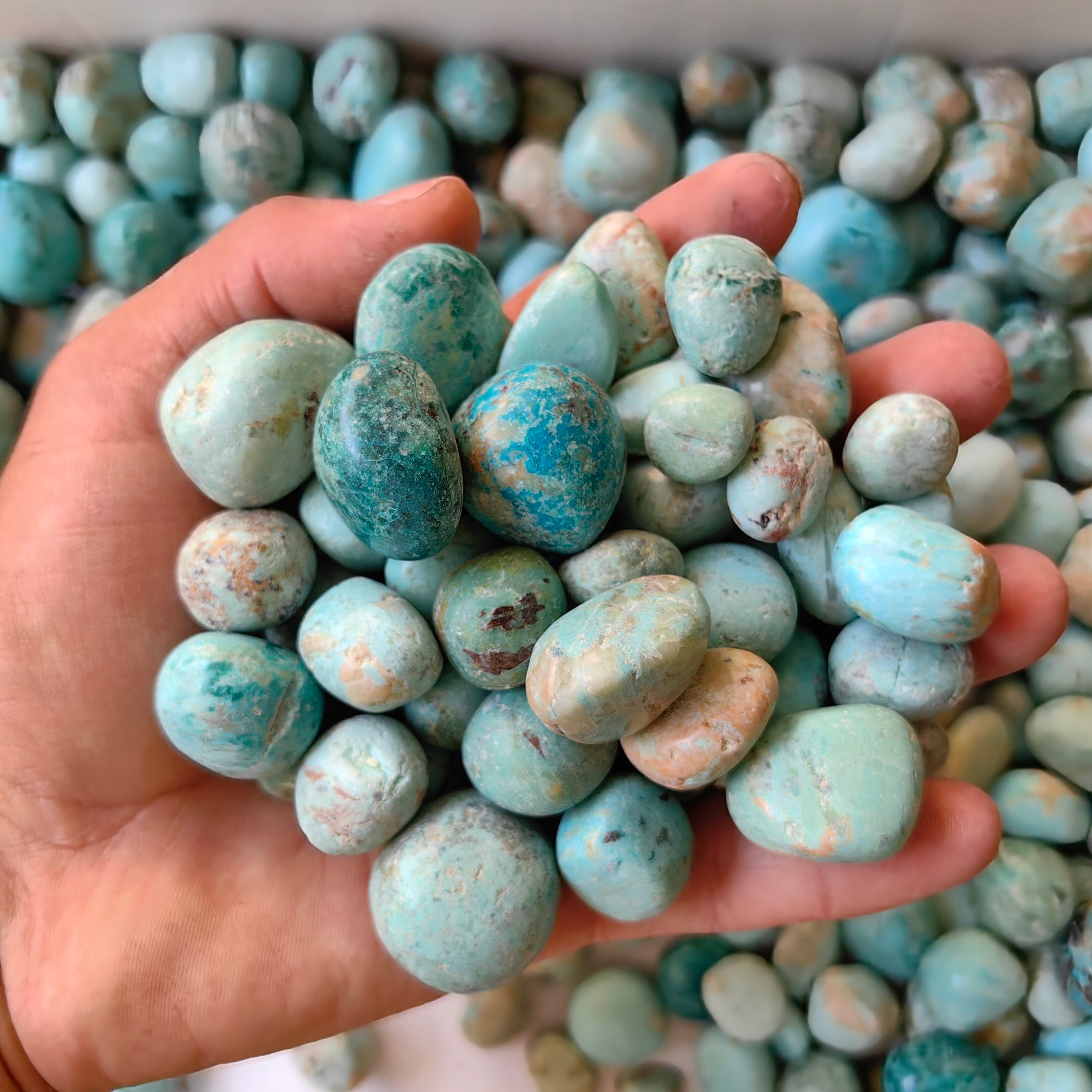 2 kg tumbled peruvian turquoise