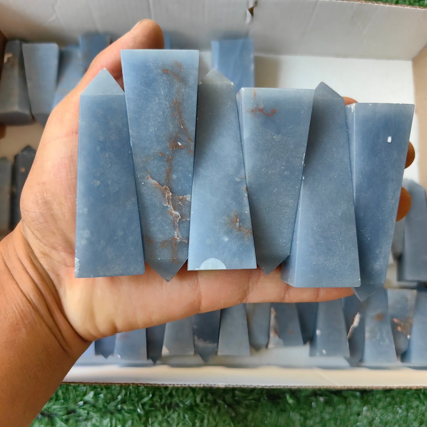 48 pc blue angelite towers