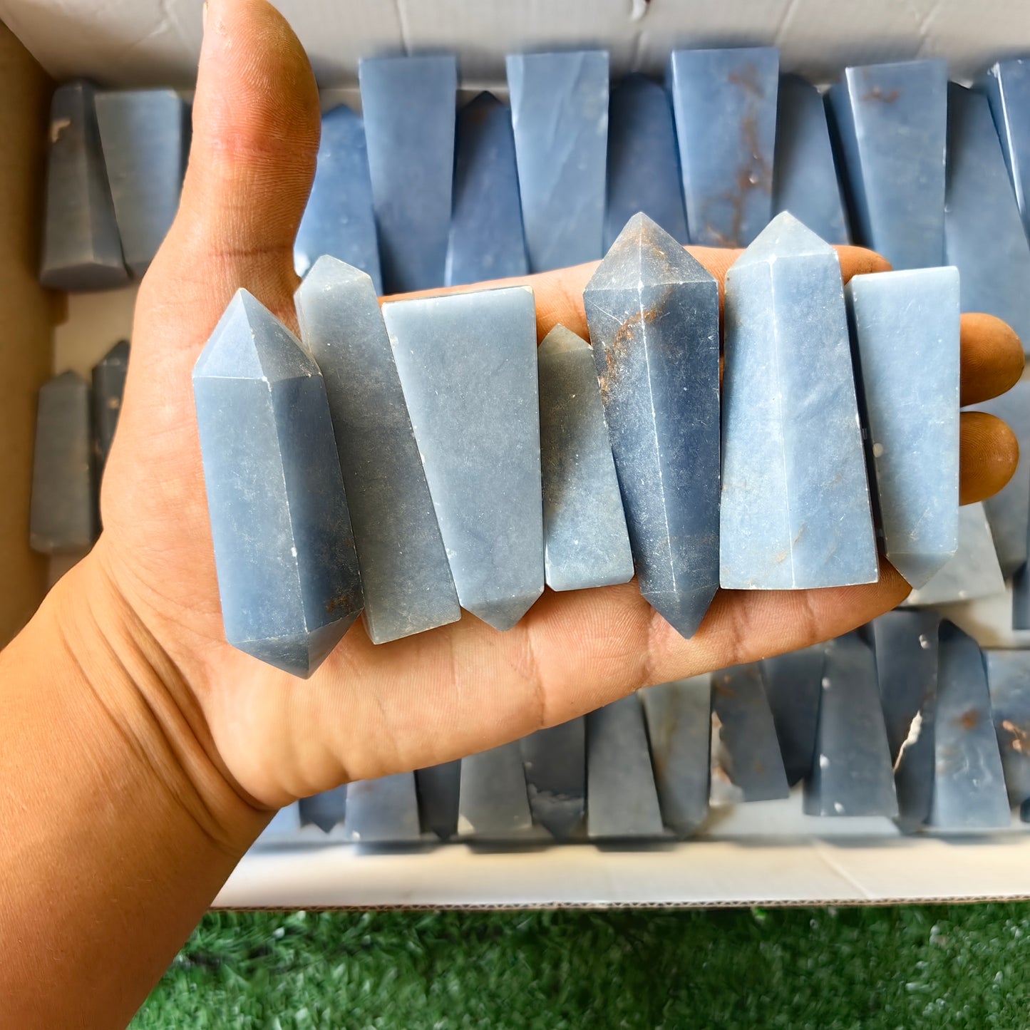 48 pc blue angelite towers