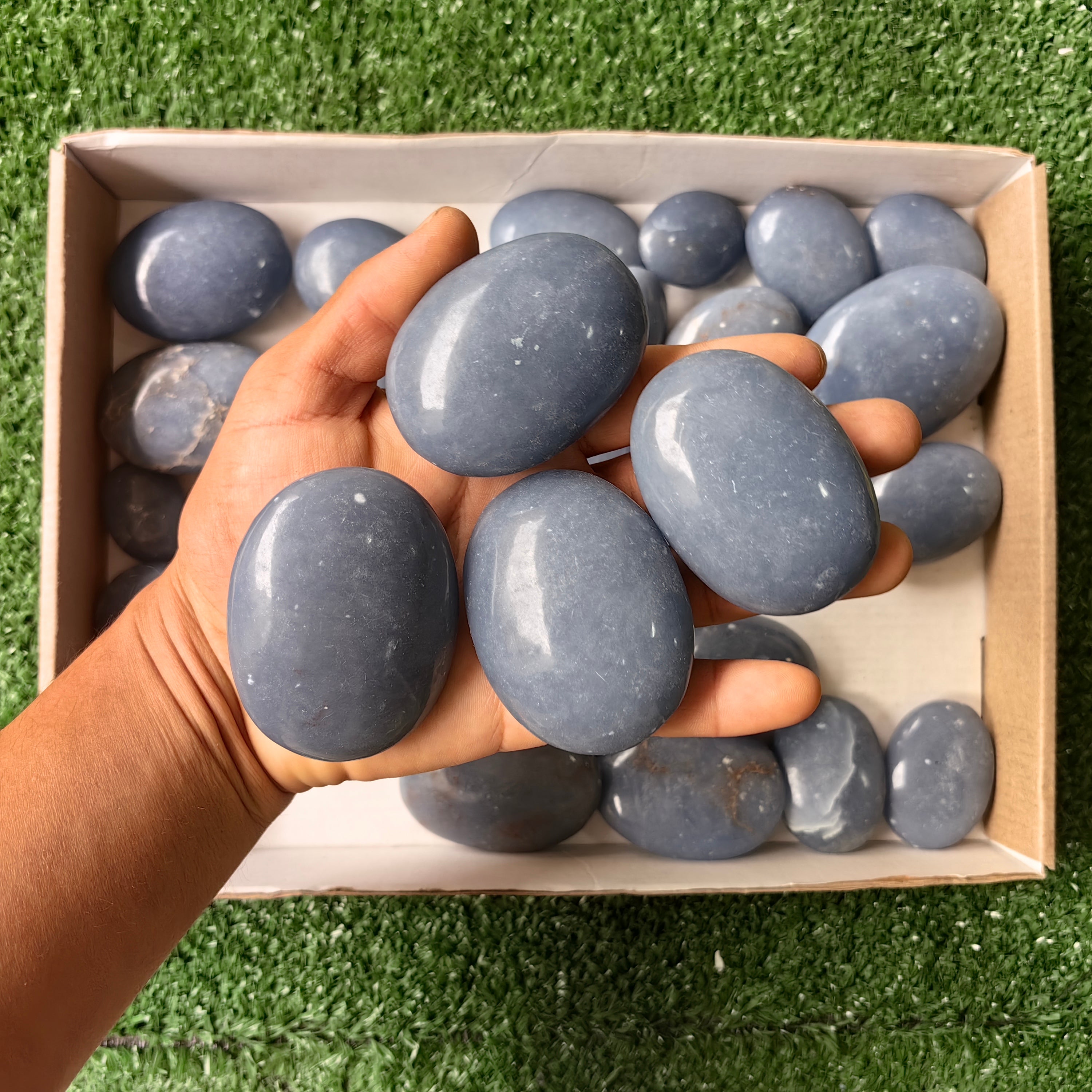 33 pc blue angelite palms