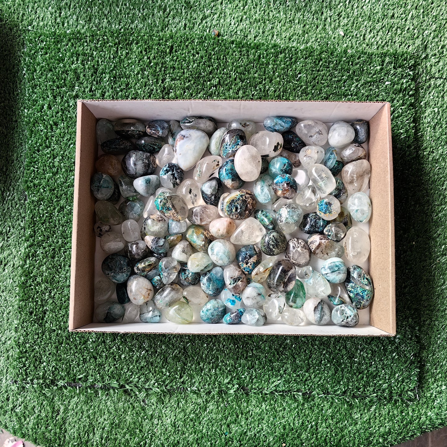 2 Kg Chrysocolla Quartz Tumbled