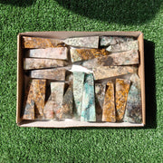 21 pc towers chrysocolla quartz