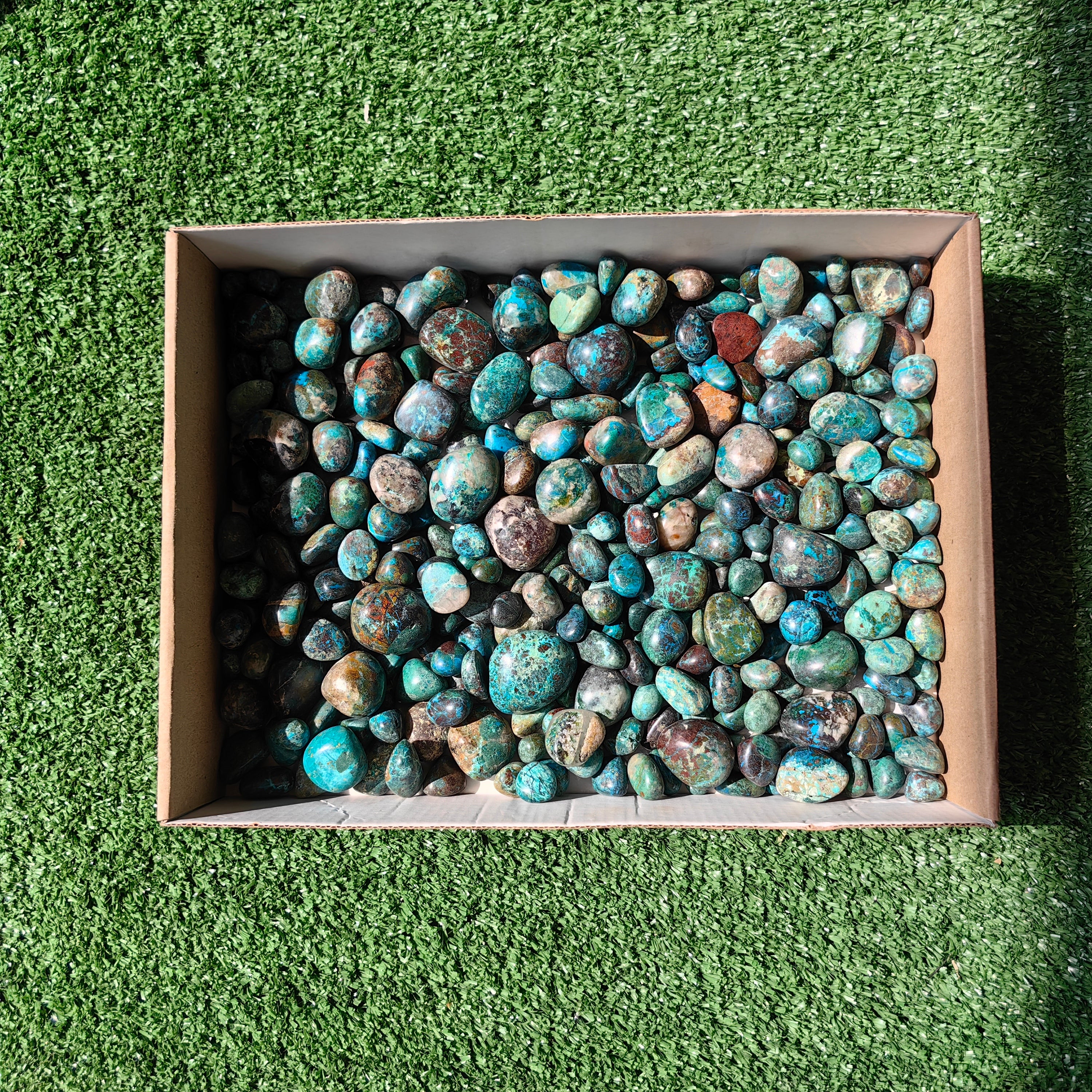 2 kg tumbled chrysocolla Peru