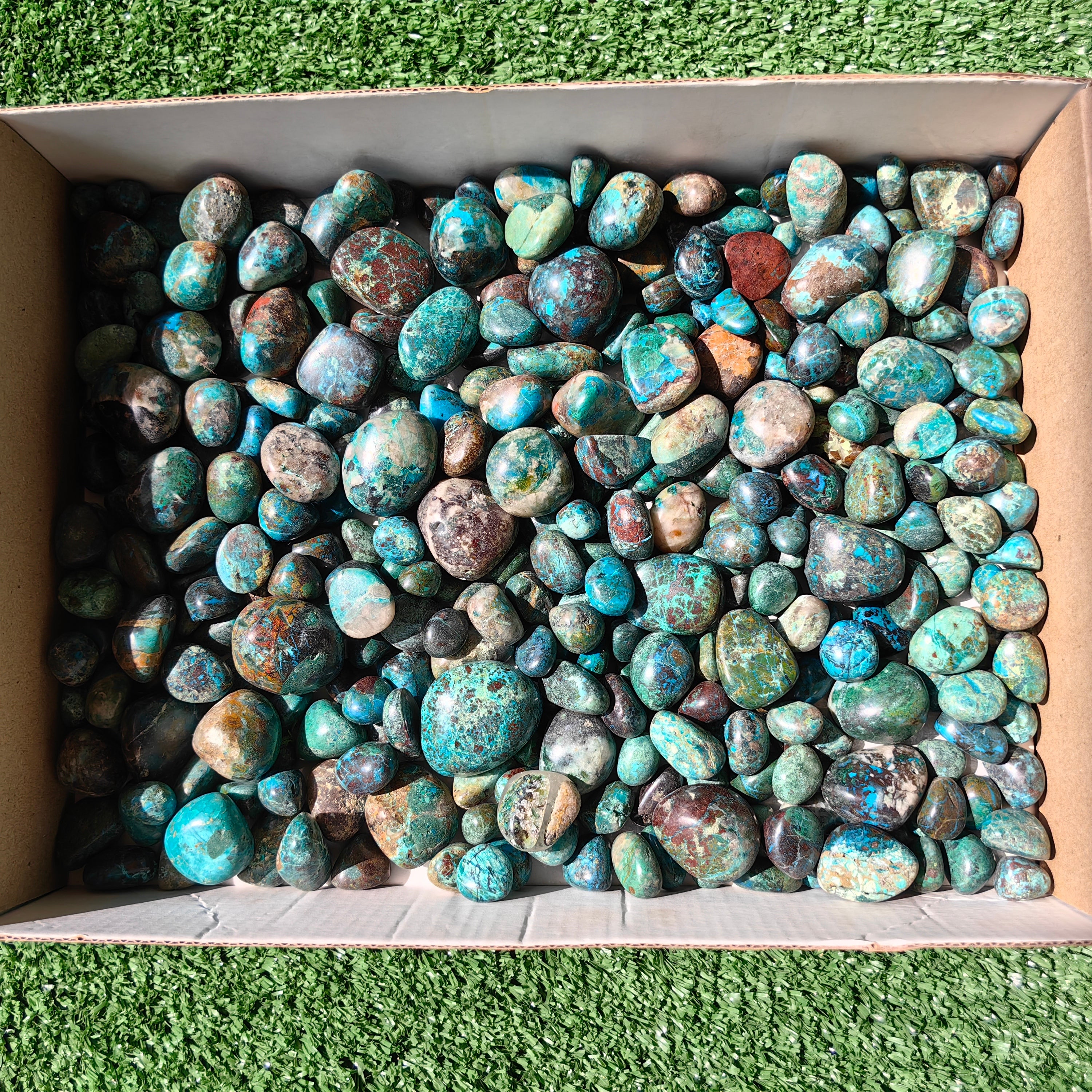 2 kg tumbled chrysocolla Peru