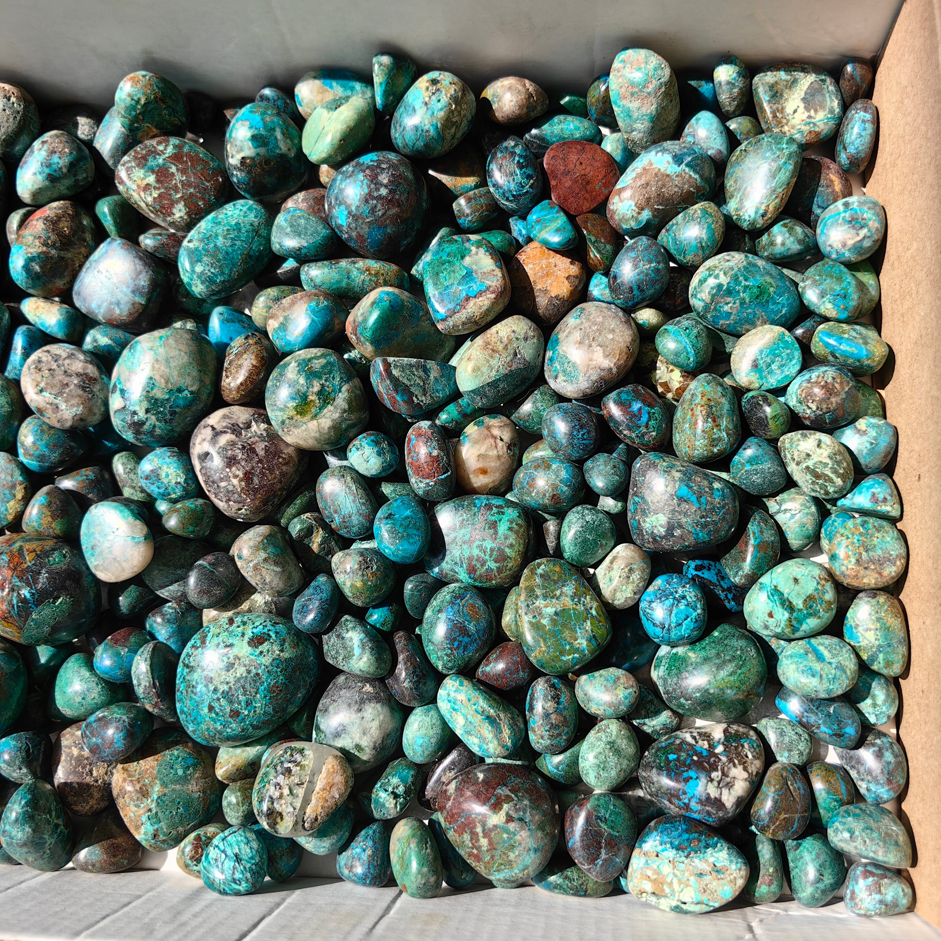 2 kg tumbled chrysocolla Peru