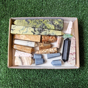 19 pc towers in mixted peruvian stones