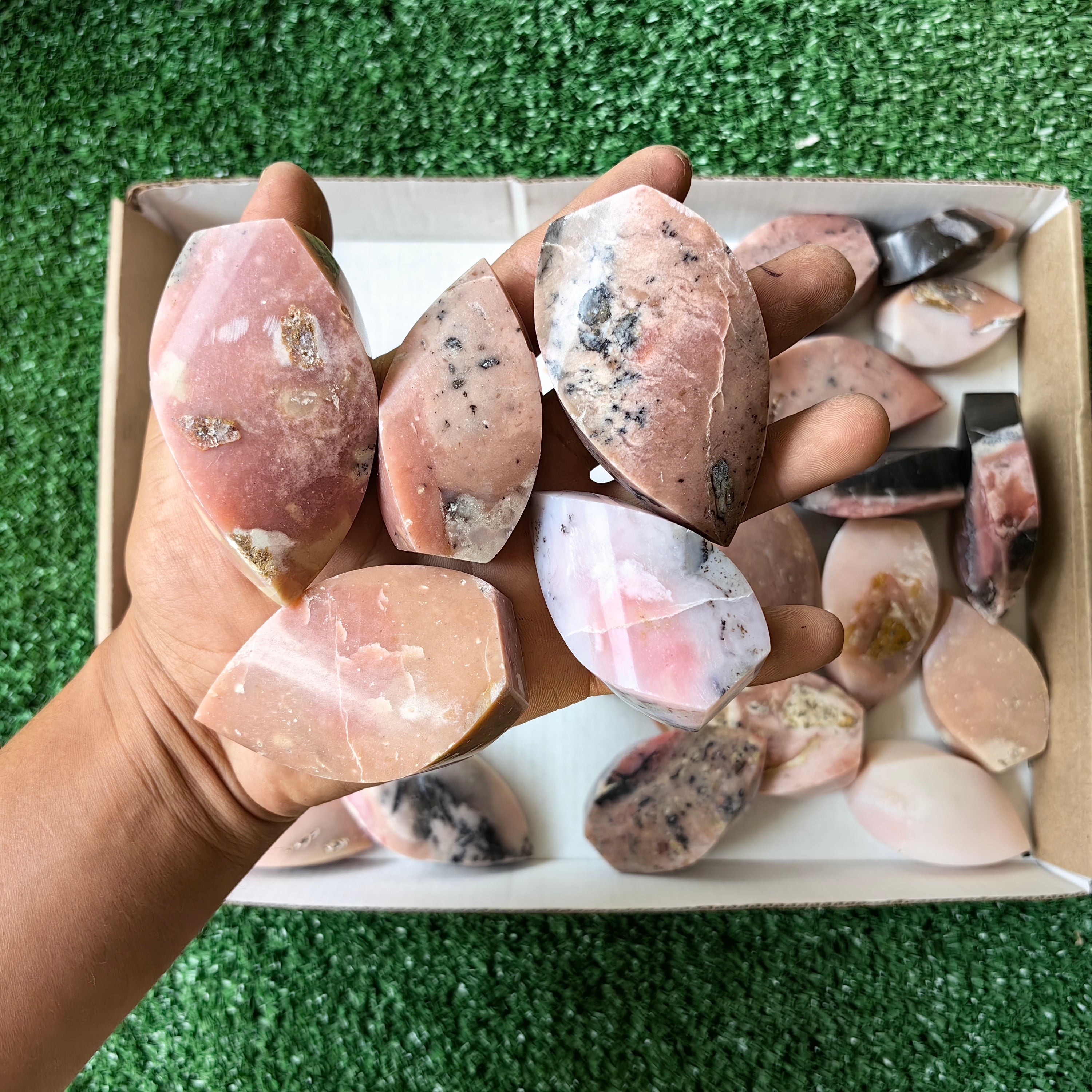 27 pc pink opal flames