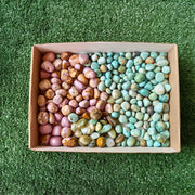 2 kg tumbled peruvian turquoise / blue opal / phosphosiderite