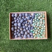 2 kg tumbled angelite / peruvian turquoise