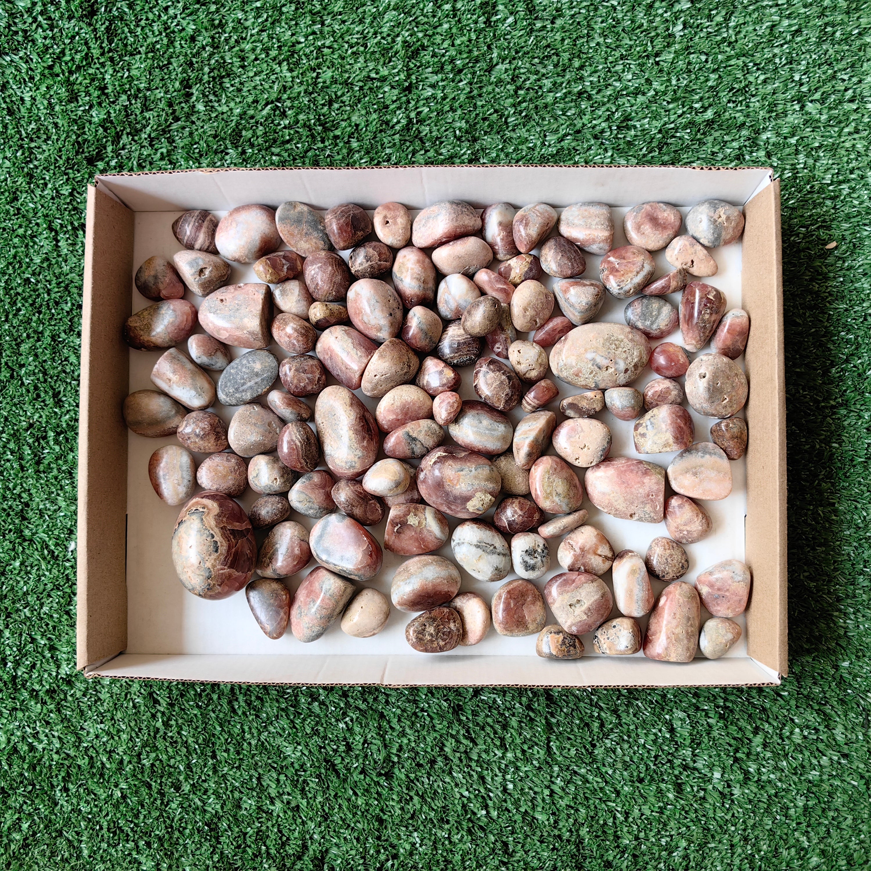 2 kg tumbled rhodocrosite