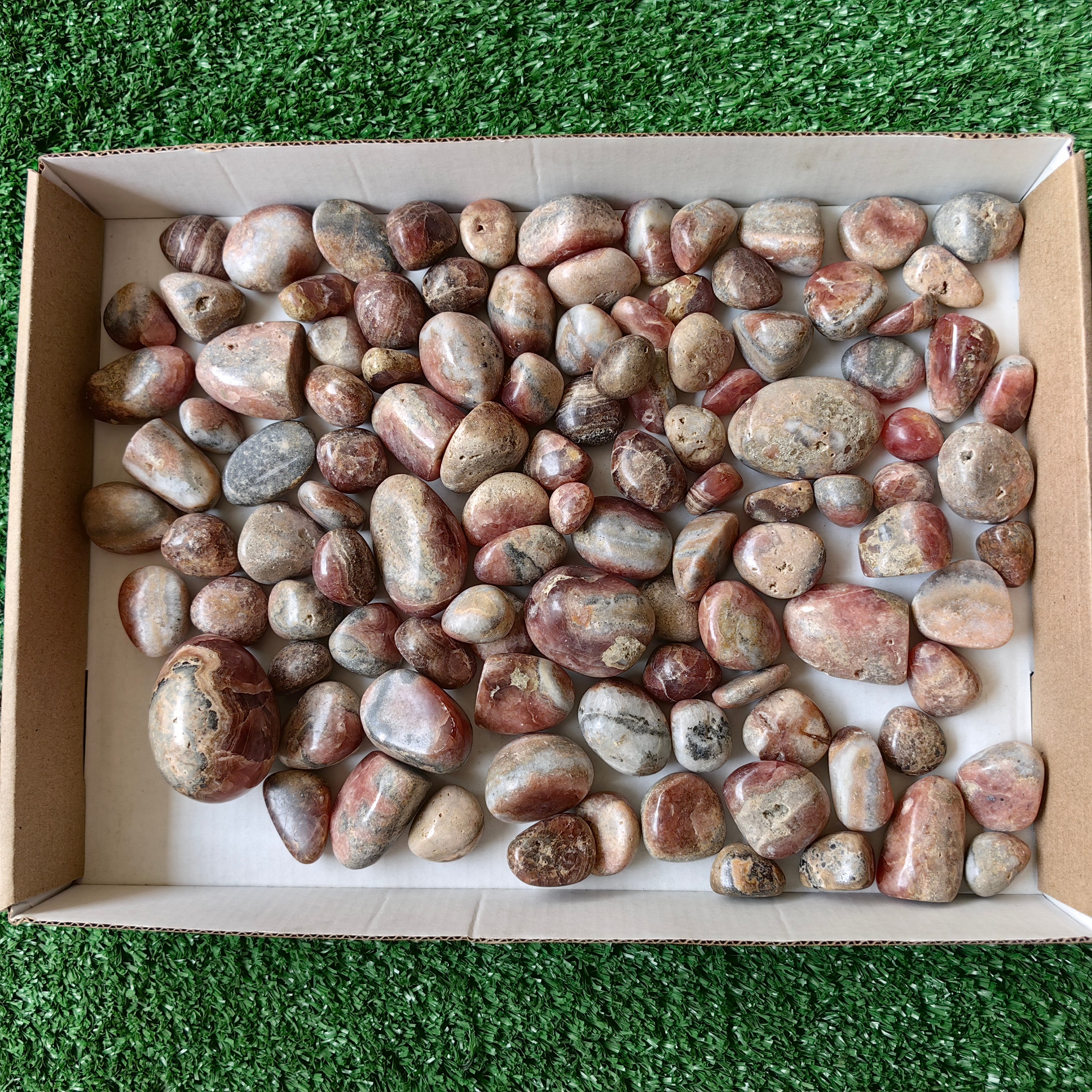 2 kg tumbled rhodocrosite