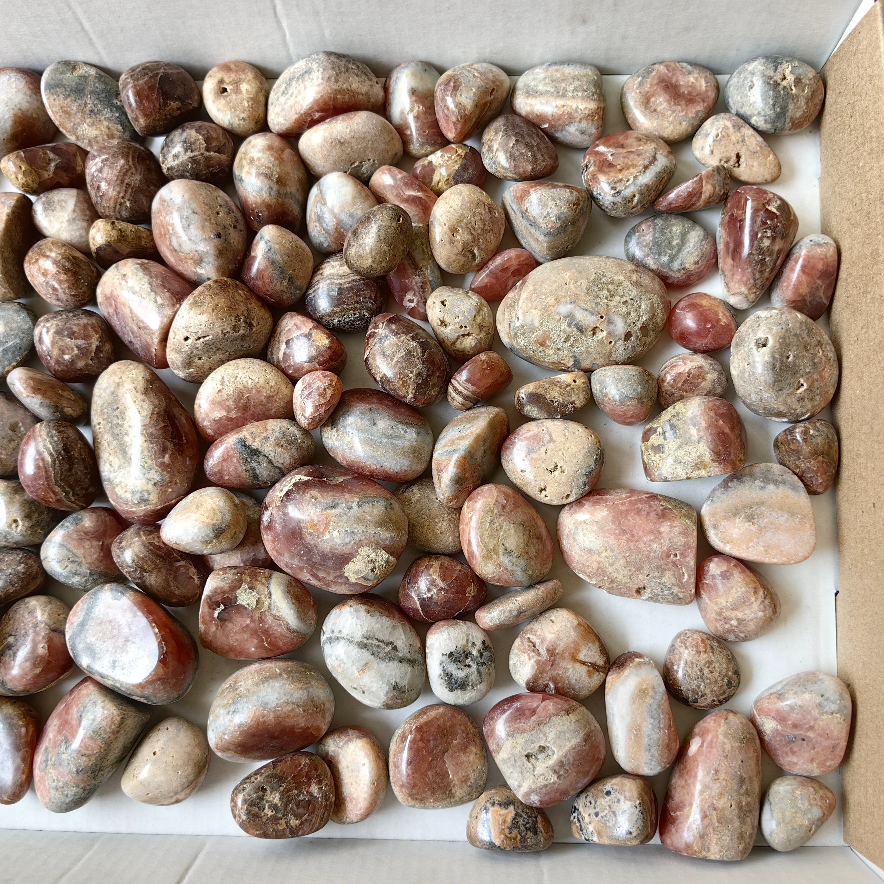 2 kg tumbled rhodocrosite