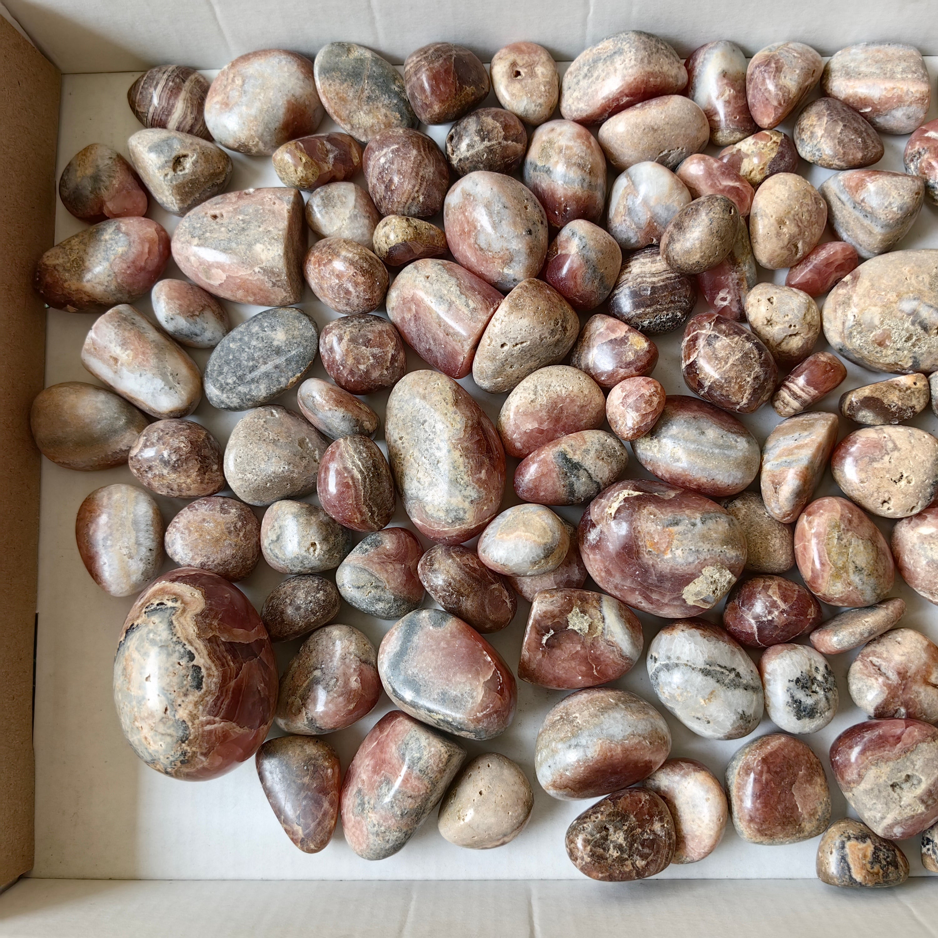 2 kg tumbled rhodocrosite