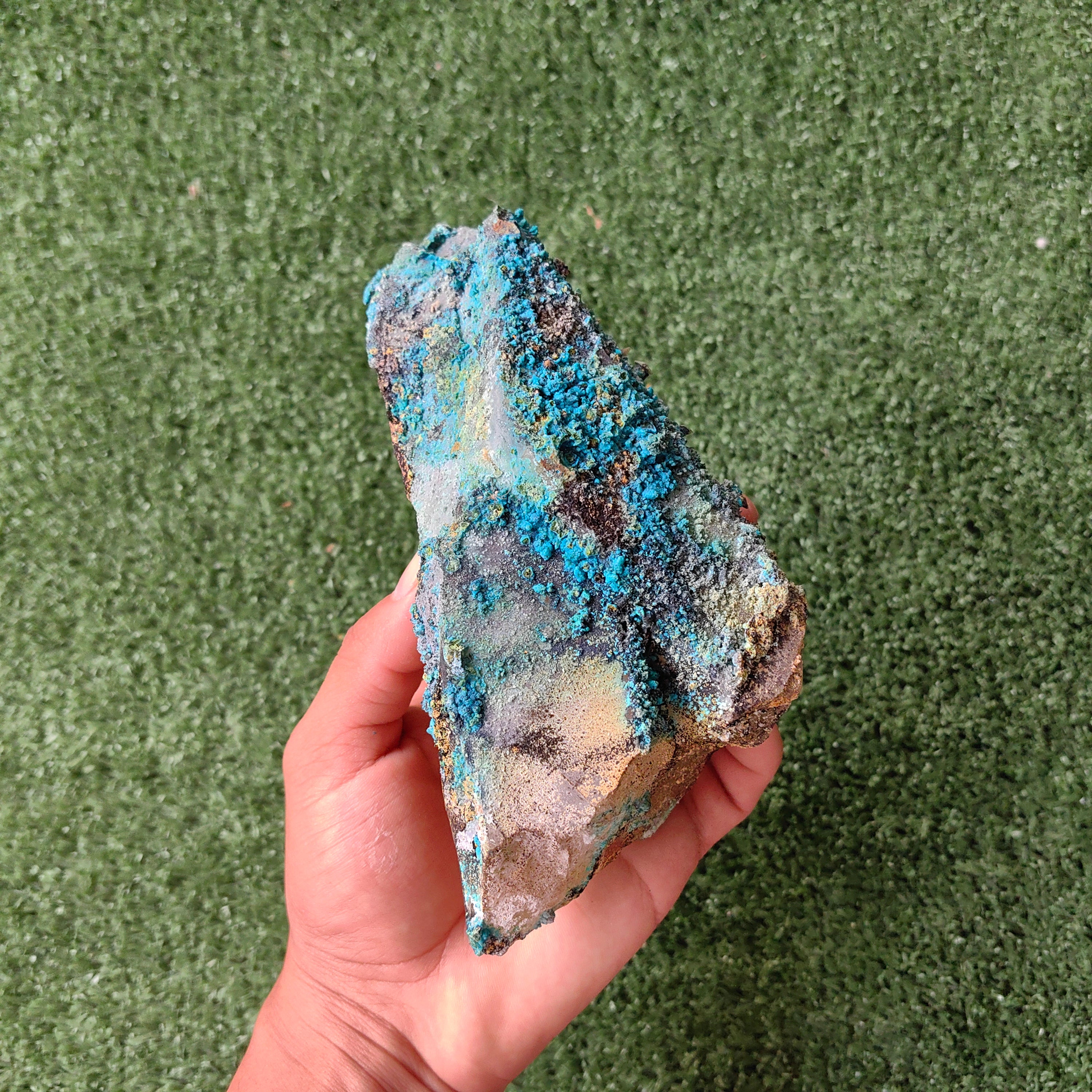 800 grams chrysocolla quartz rough from tentadora