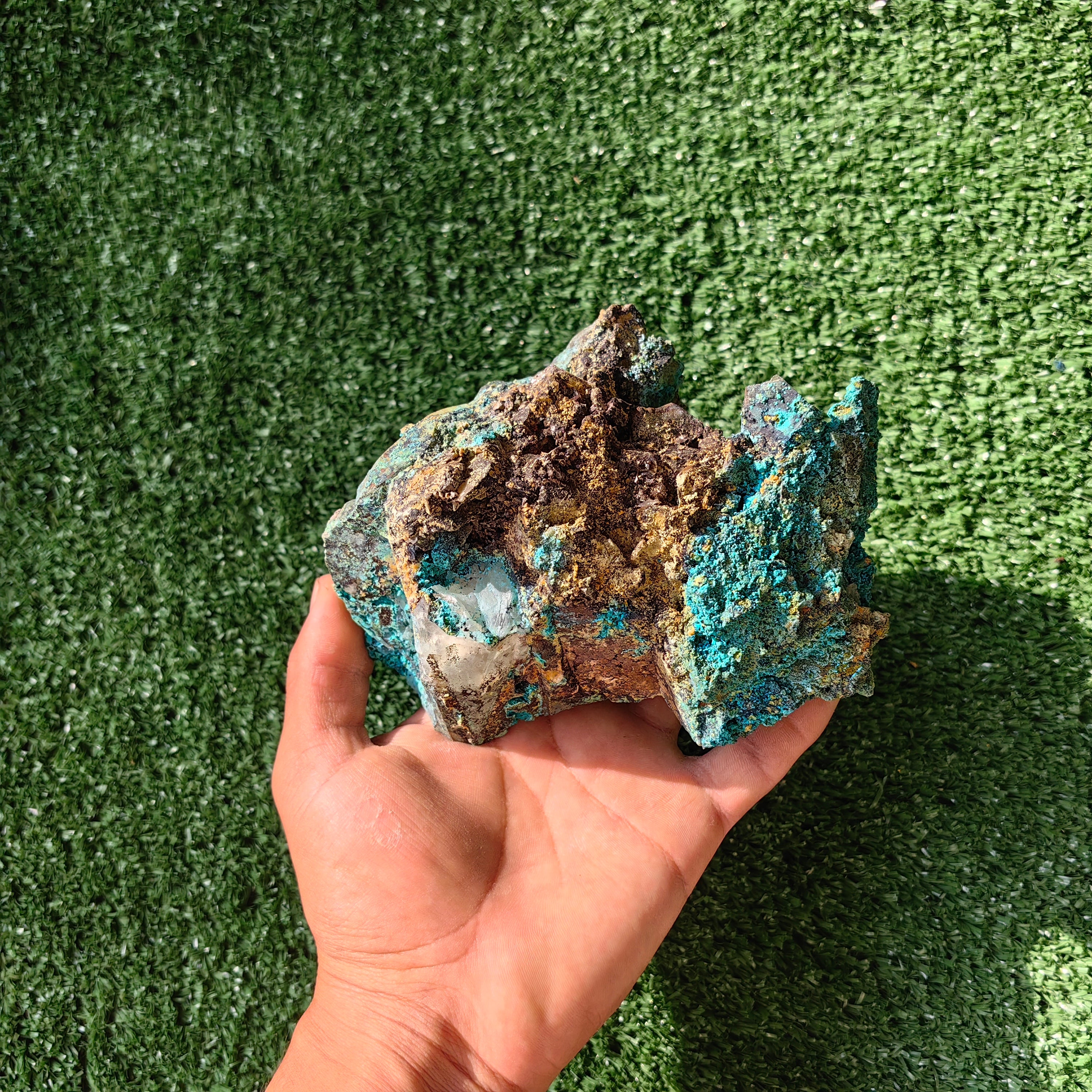 1000 grams chrysocolla quartz rough from tentadora
