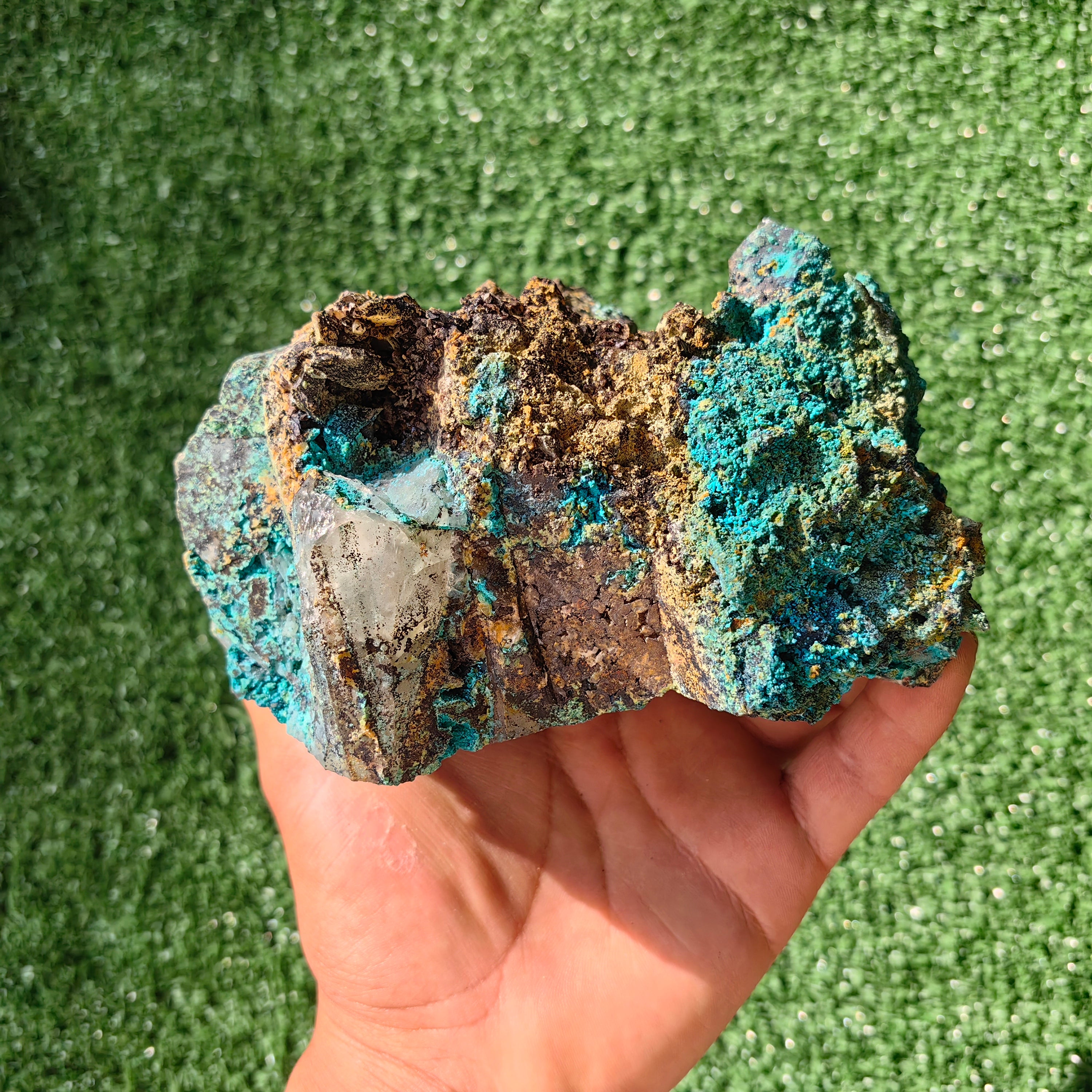 1000 grams chrysocolla quartz rough from tentadora