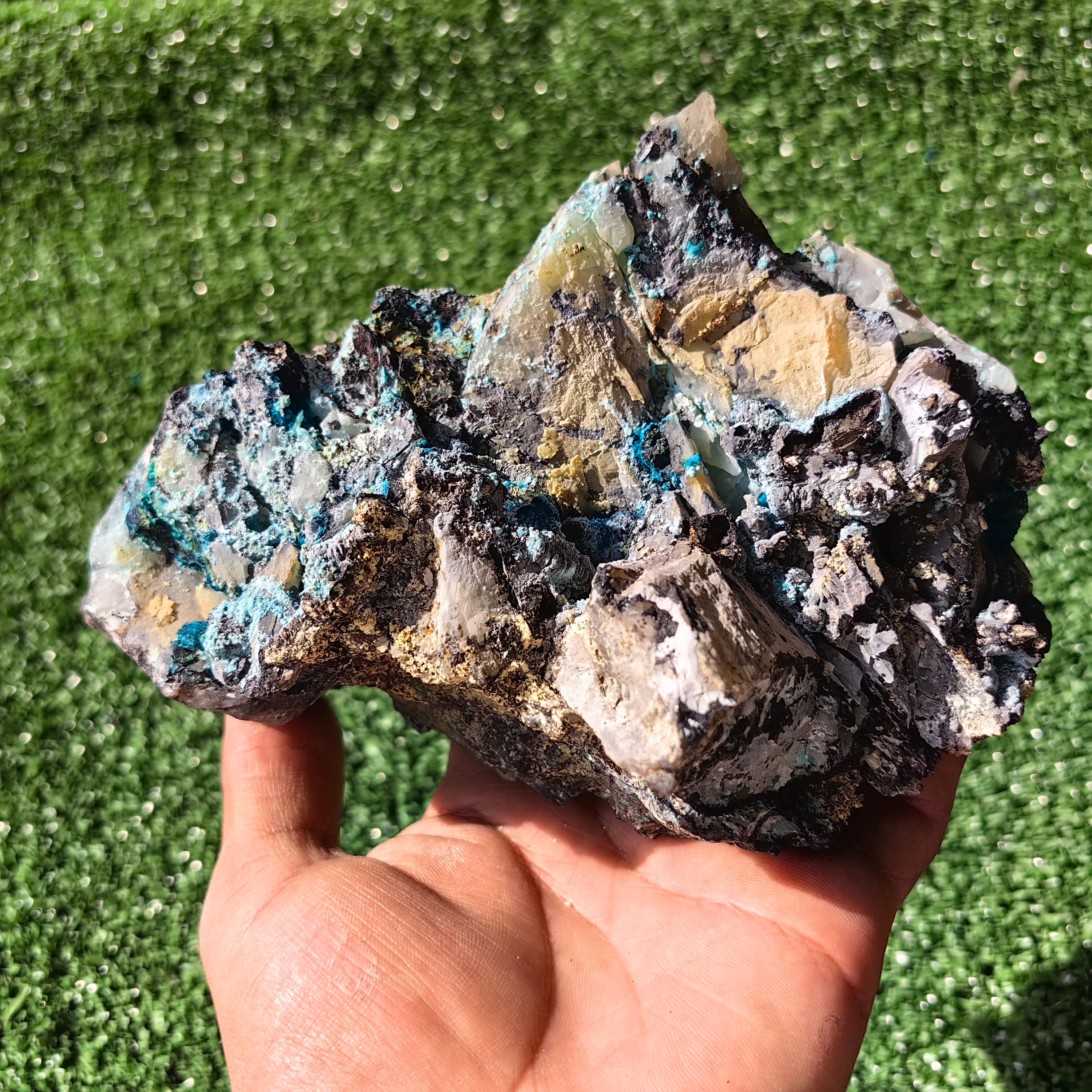 1000 grams chrysocolla quartz rough from tentadora