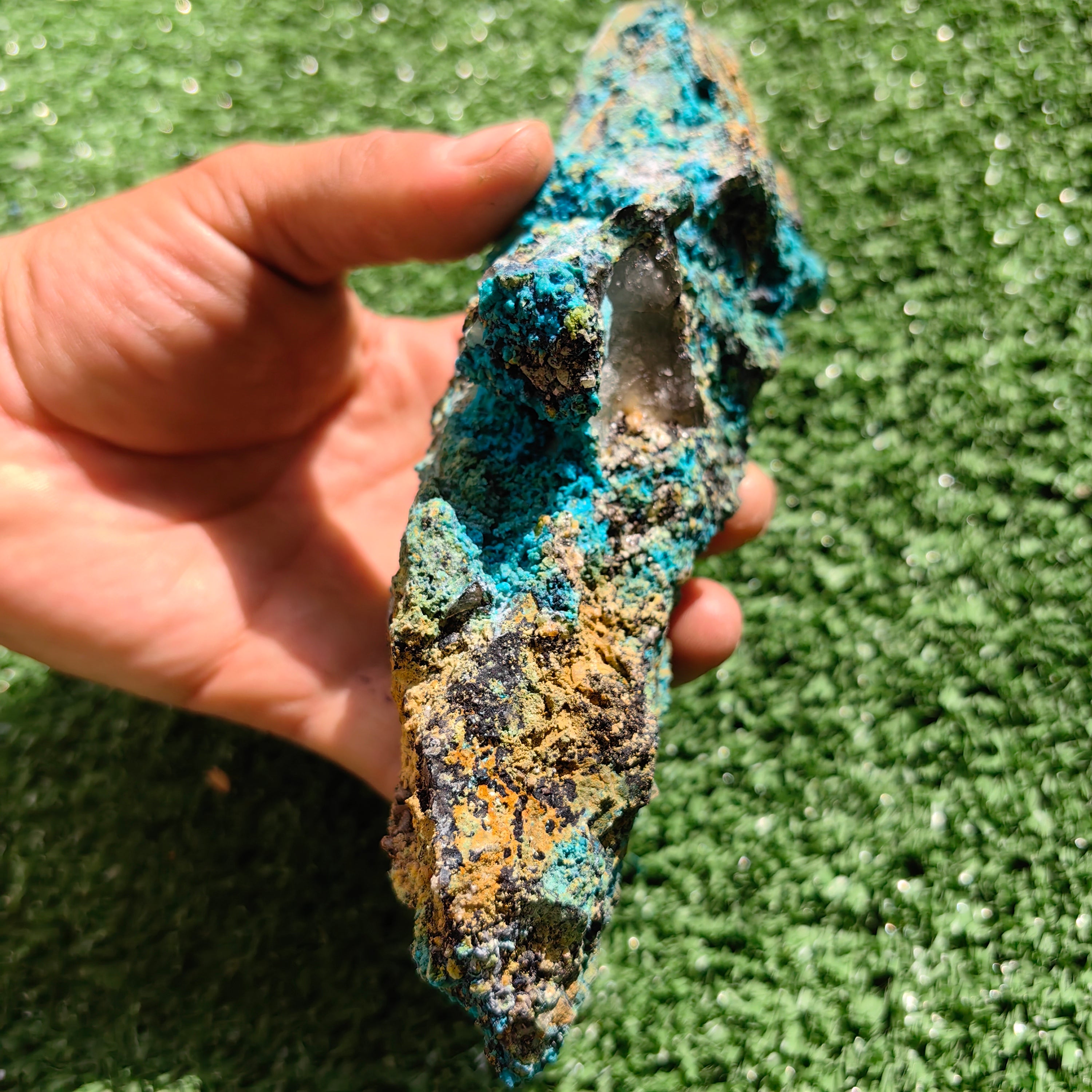 500 grams chrysocolla quartz rough from tentadora