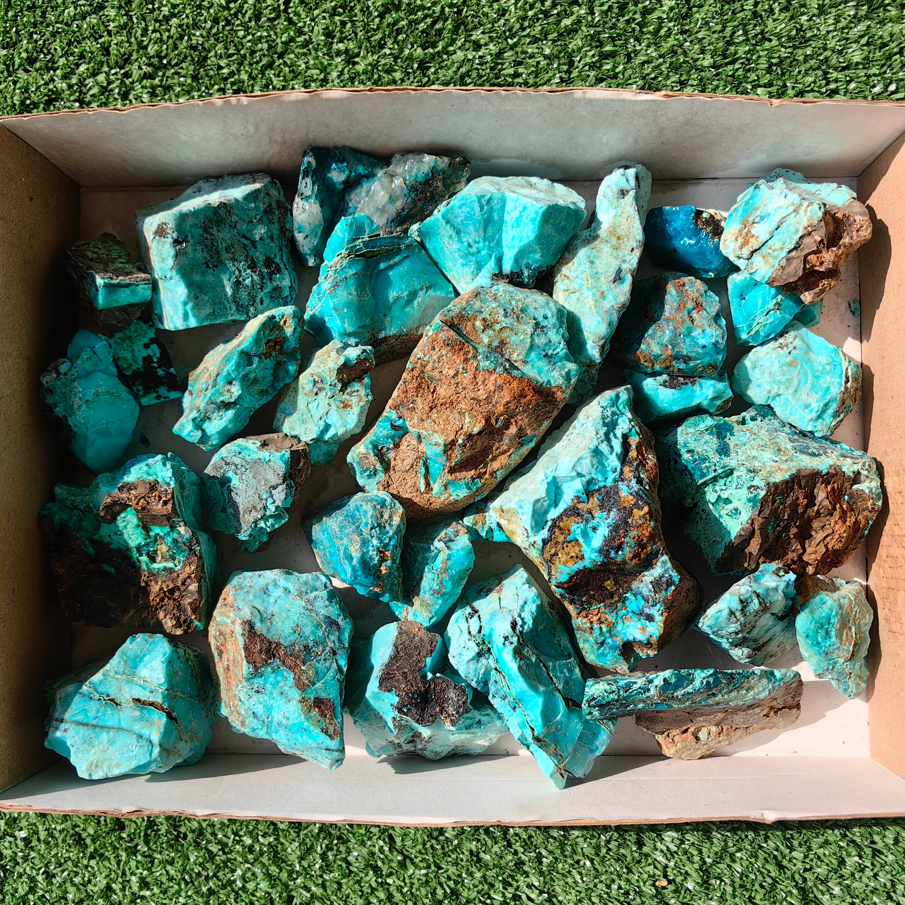 Lot 26 pcs Chrysocolla Rough