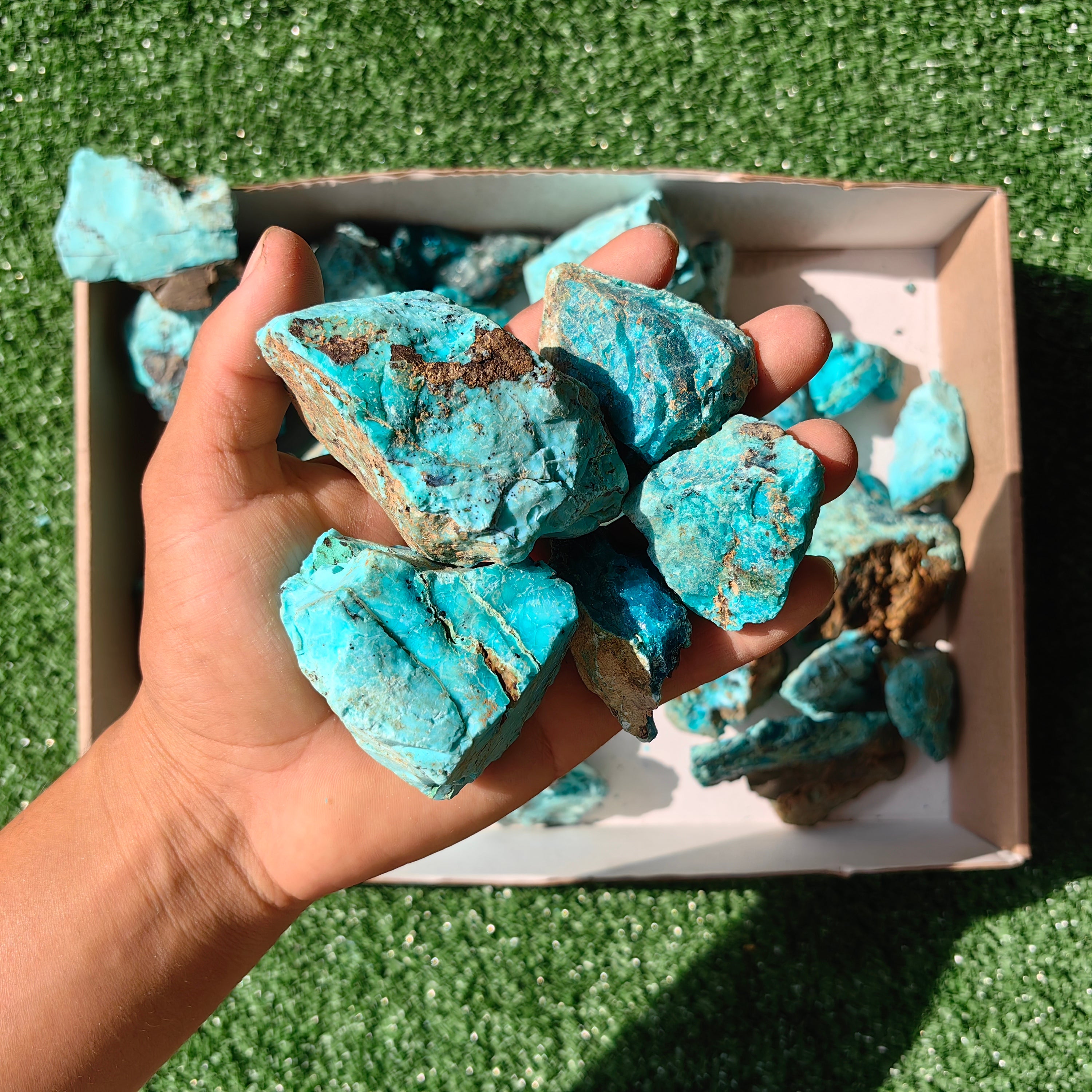 Lot 26 pcs Chrysocolla Rough