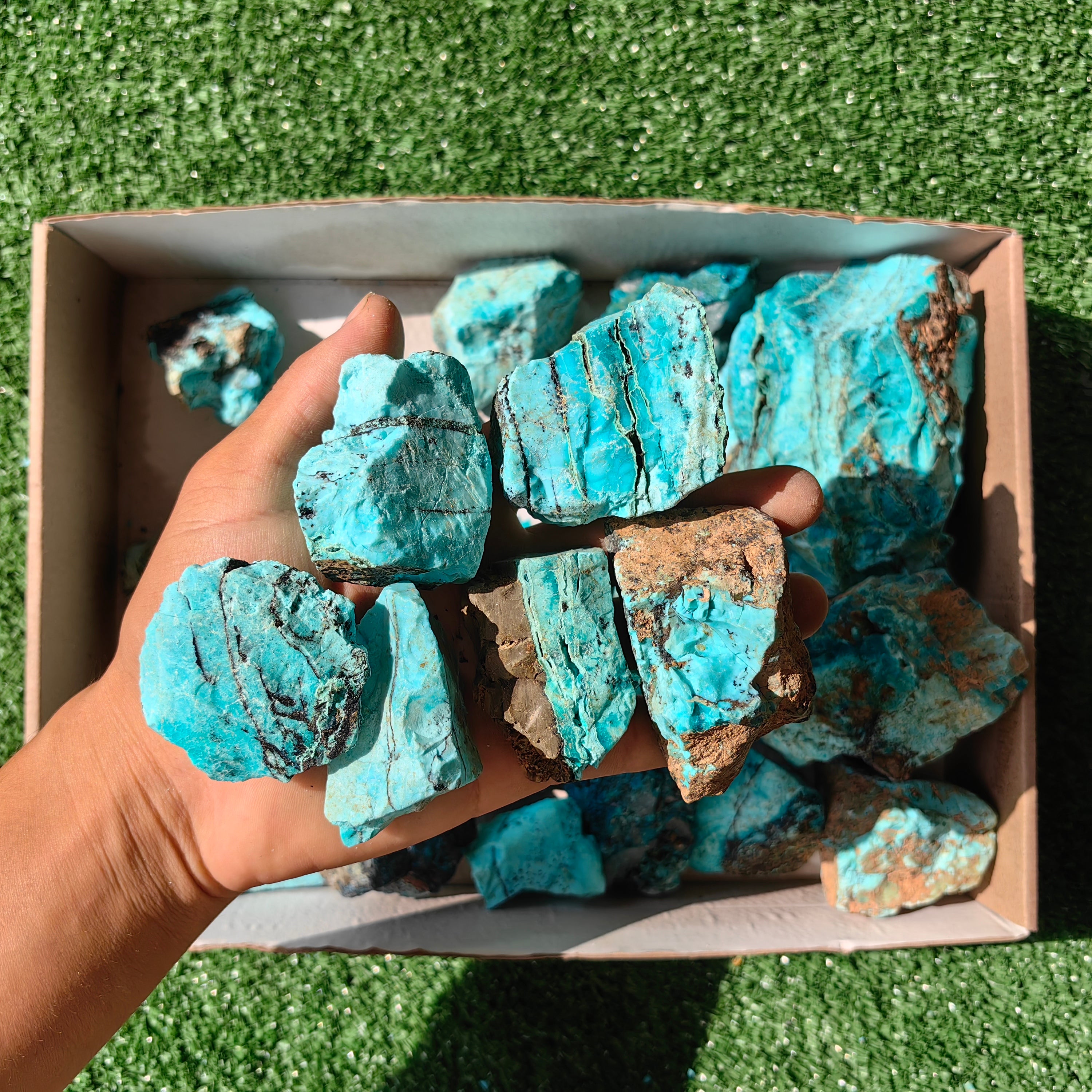 Lot 27 pcs Chrysocolla Rough