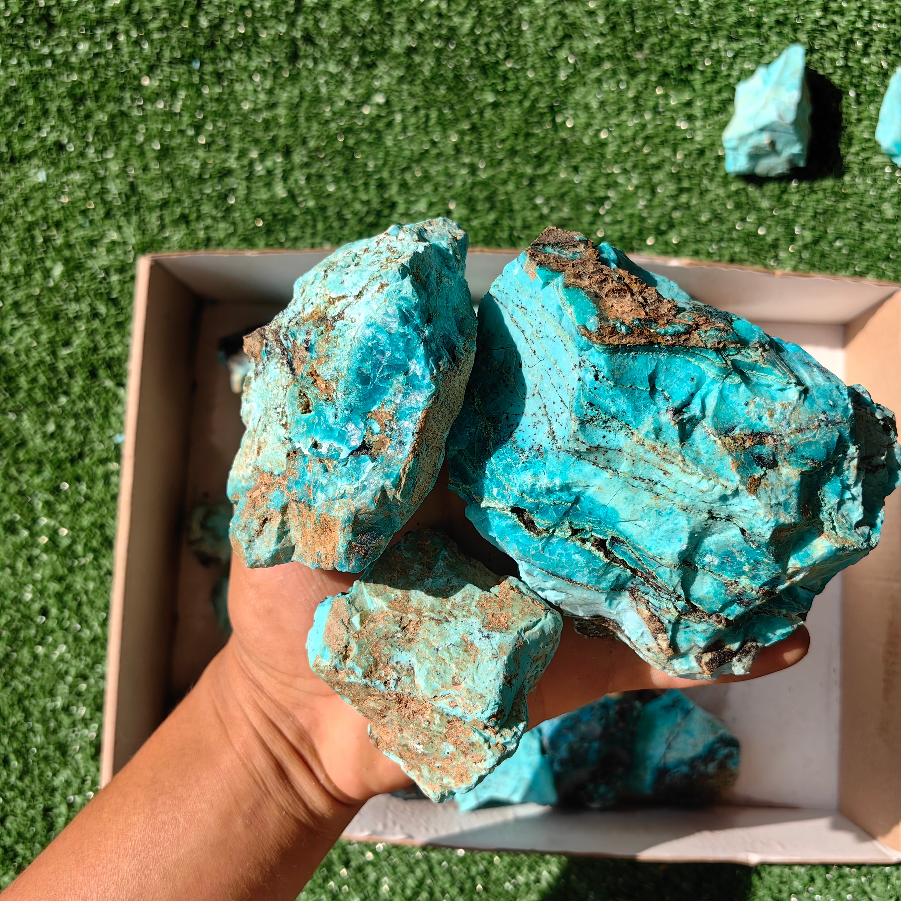 Lot 27 pcs Chrysocolla Rough