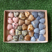 Lot 33 pcs Mixed Heart Stones