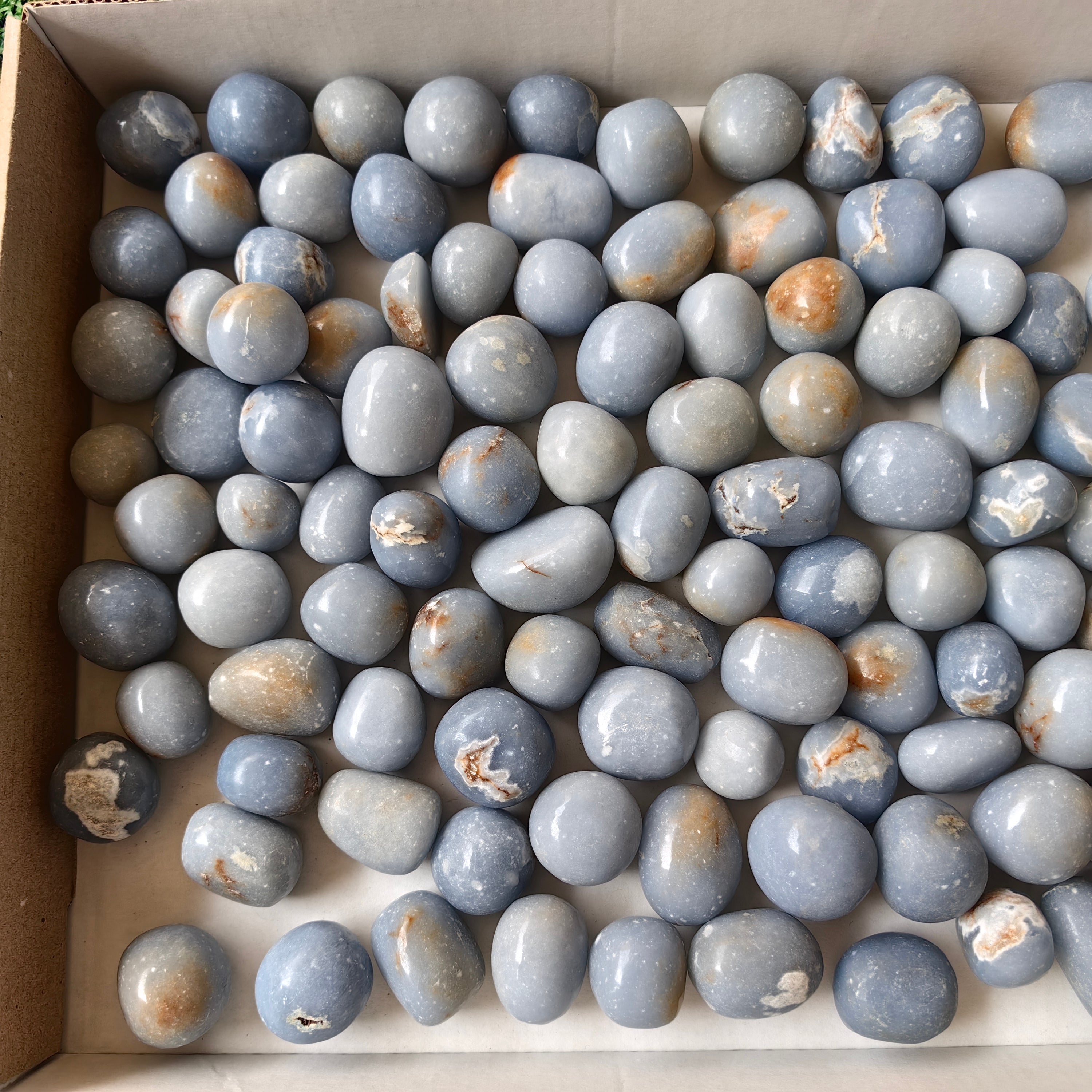 Lot 2 kg Angelite Tumbled