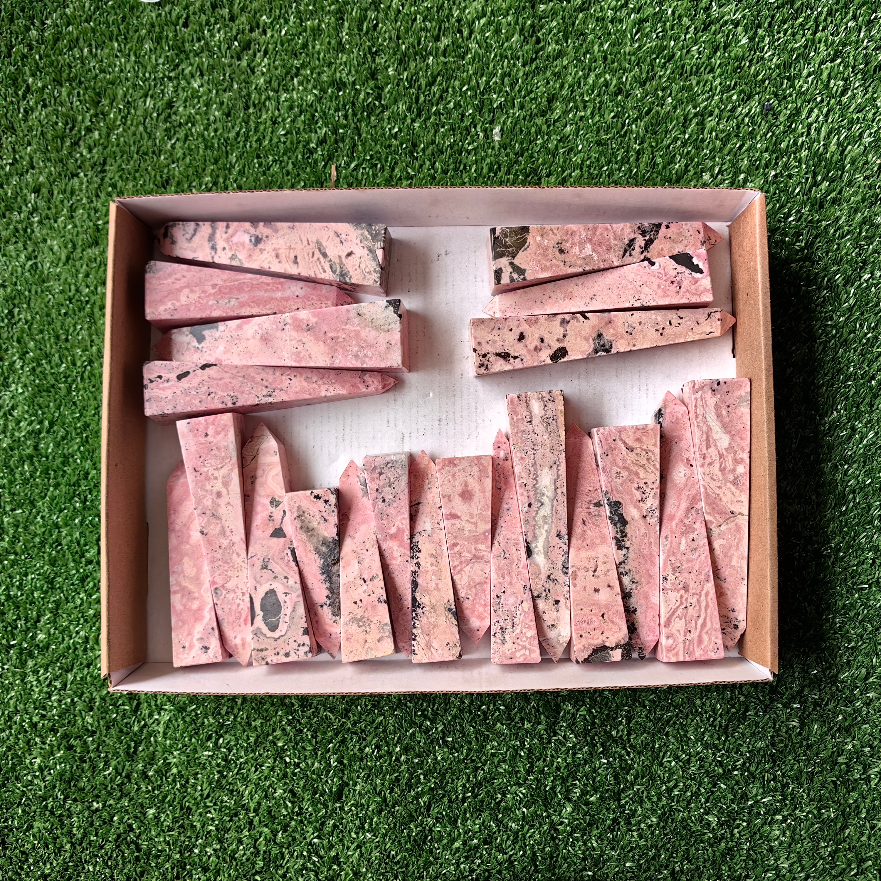 Lot 21 pcs Rhodonite Tower