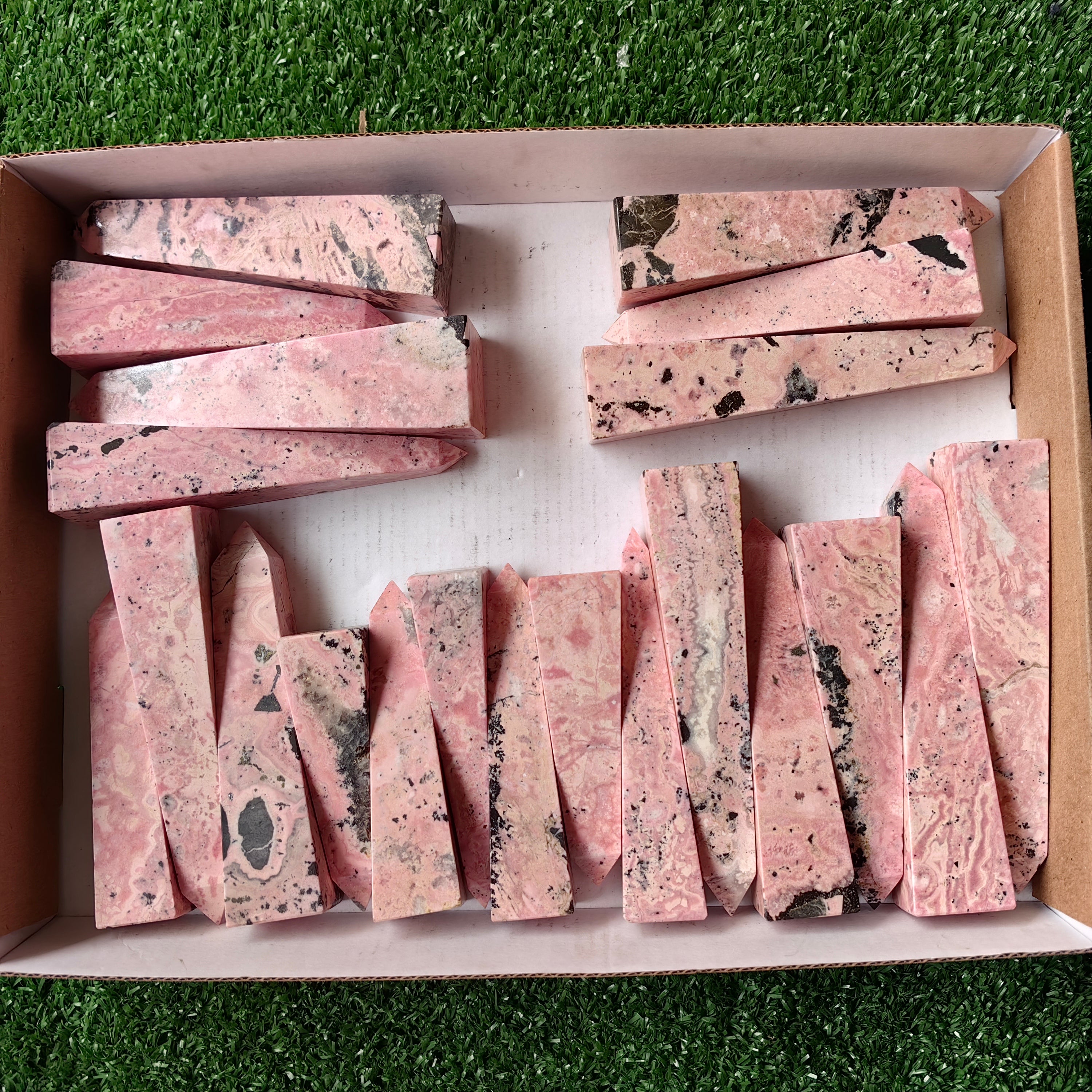 Lot 21 pcs Rhodonite Tower