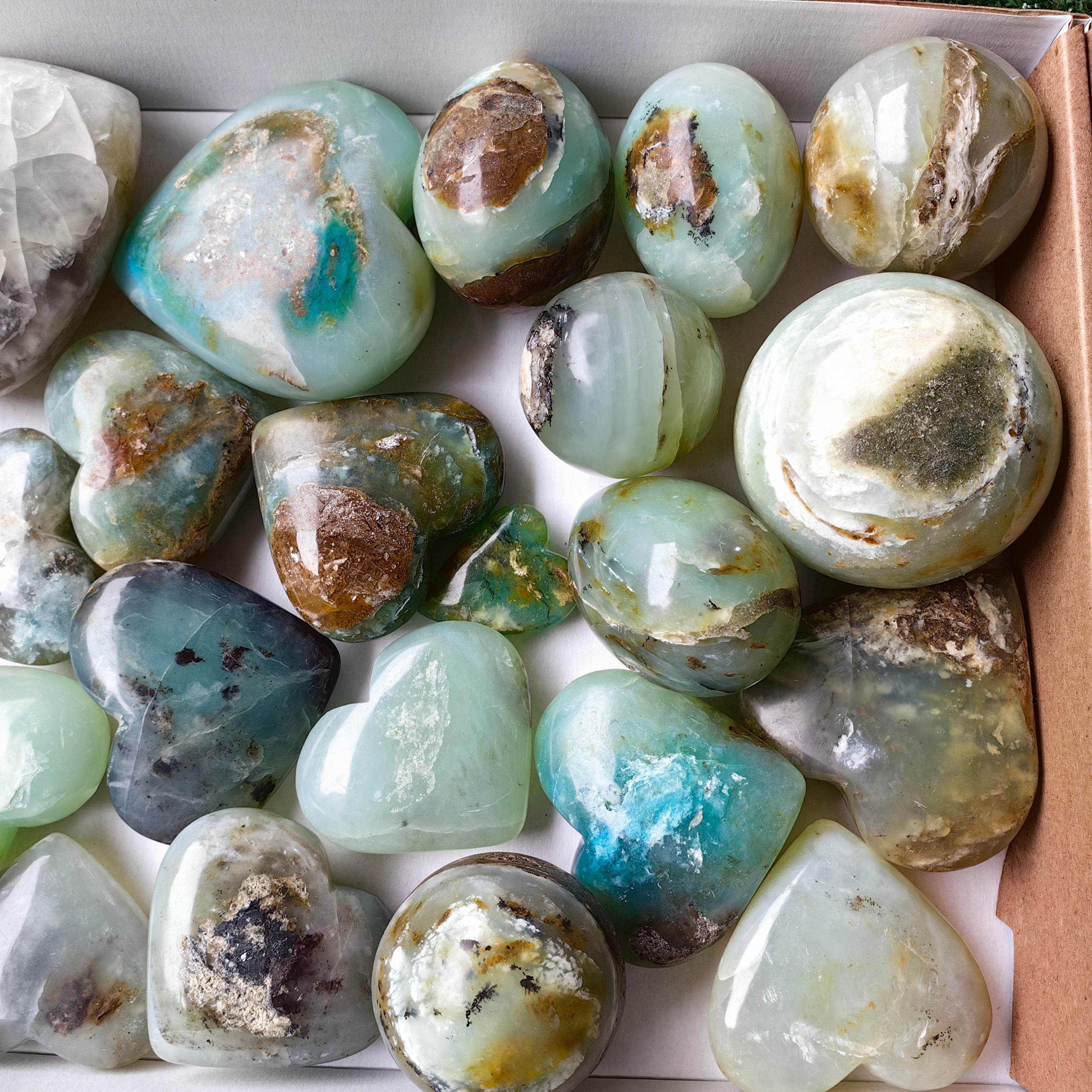 Lot 28 pcs Andean Opal Heart