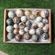 Lot 28 pcs Chrysocolla with Quartz Sphere