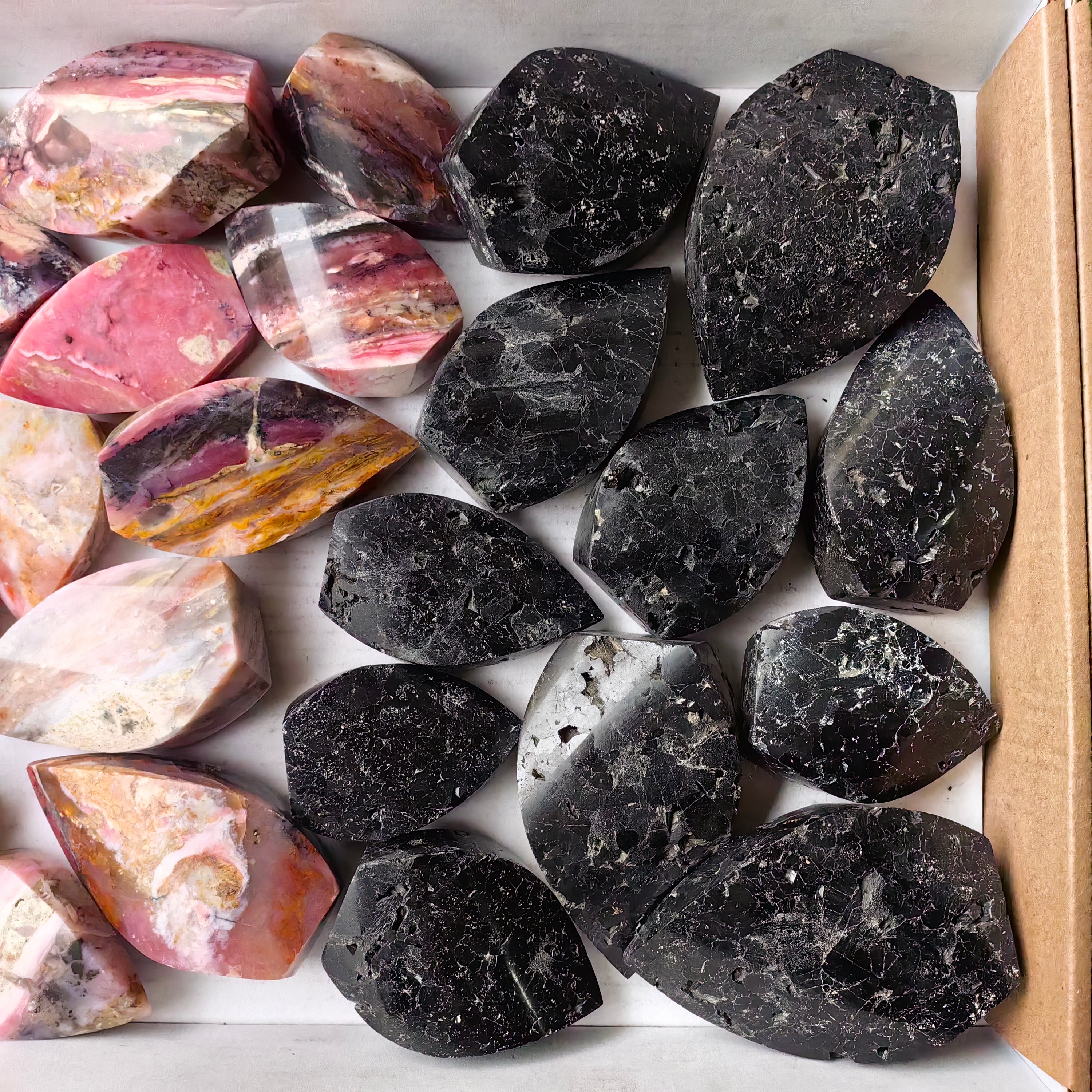 Lot 27 pcs Tourmaline, Pink Opal Flame
