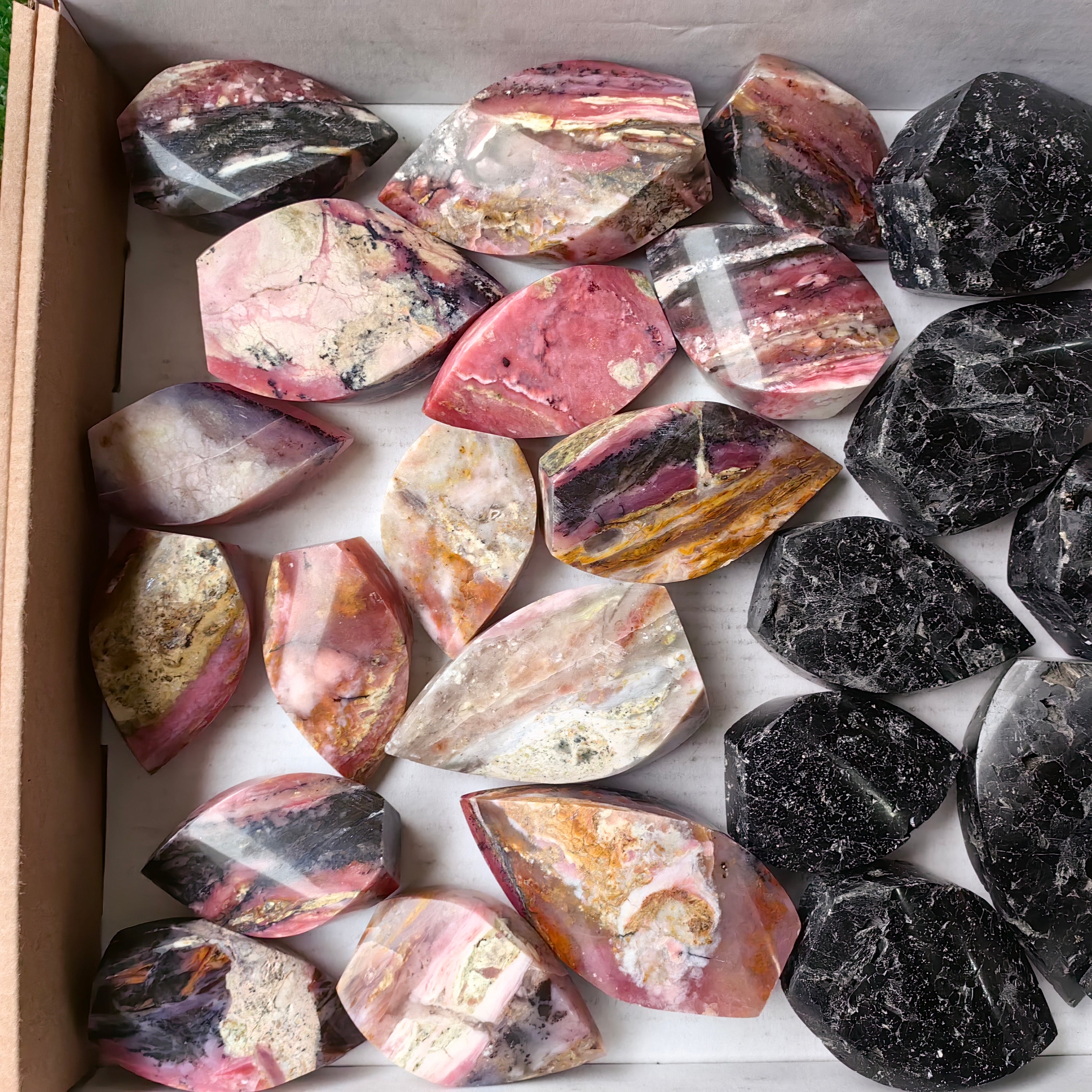 Lot 27 pcs Tourmaline, Pink Opal Flame