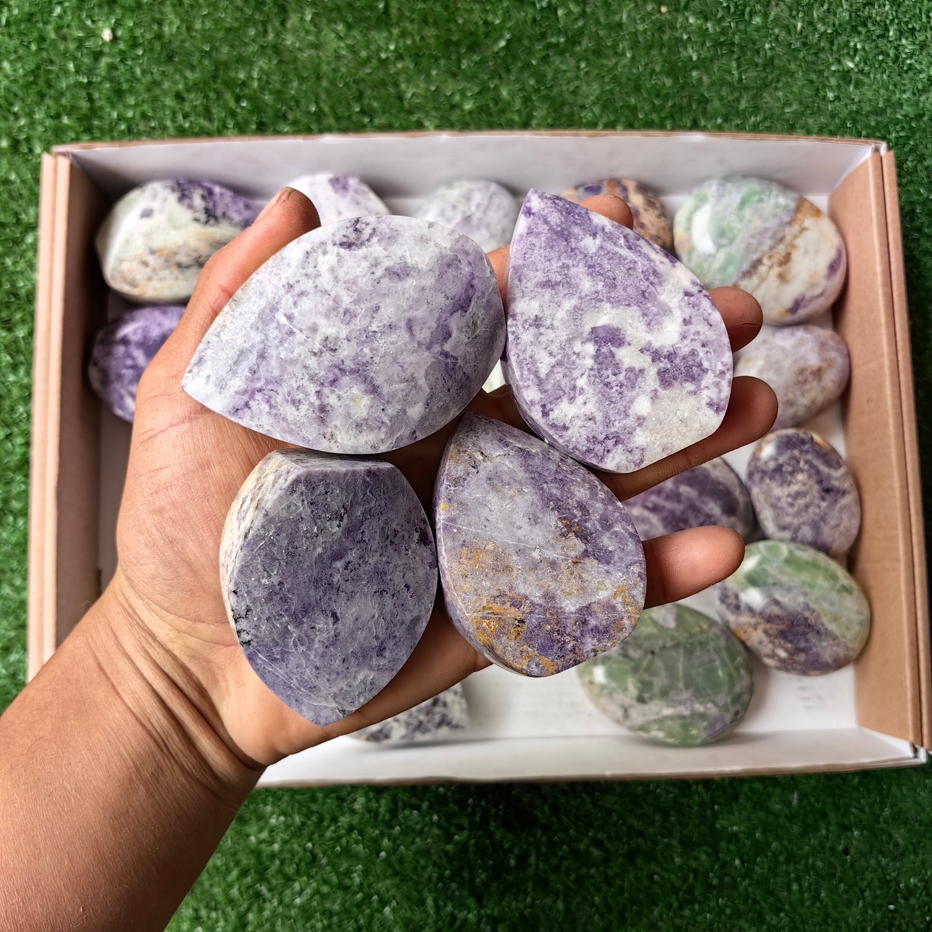 Lot 22 pcs Bolivianite Palm and Flame