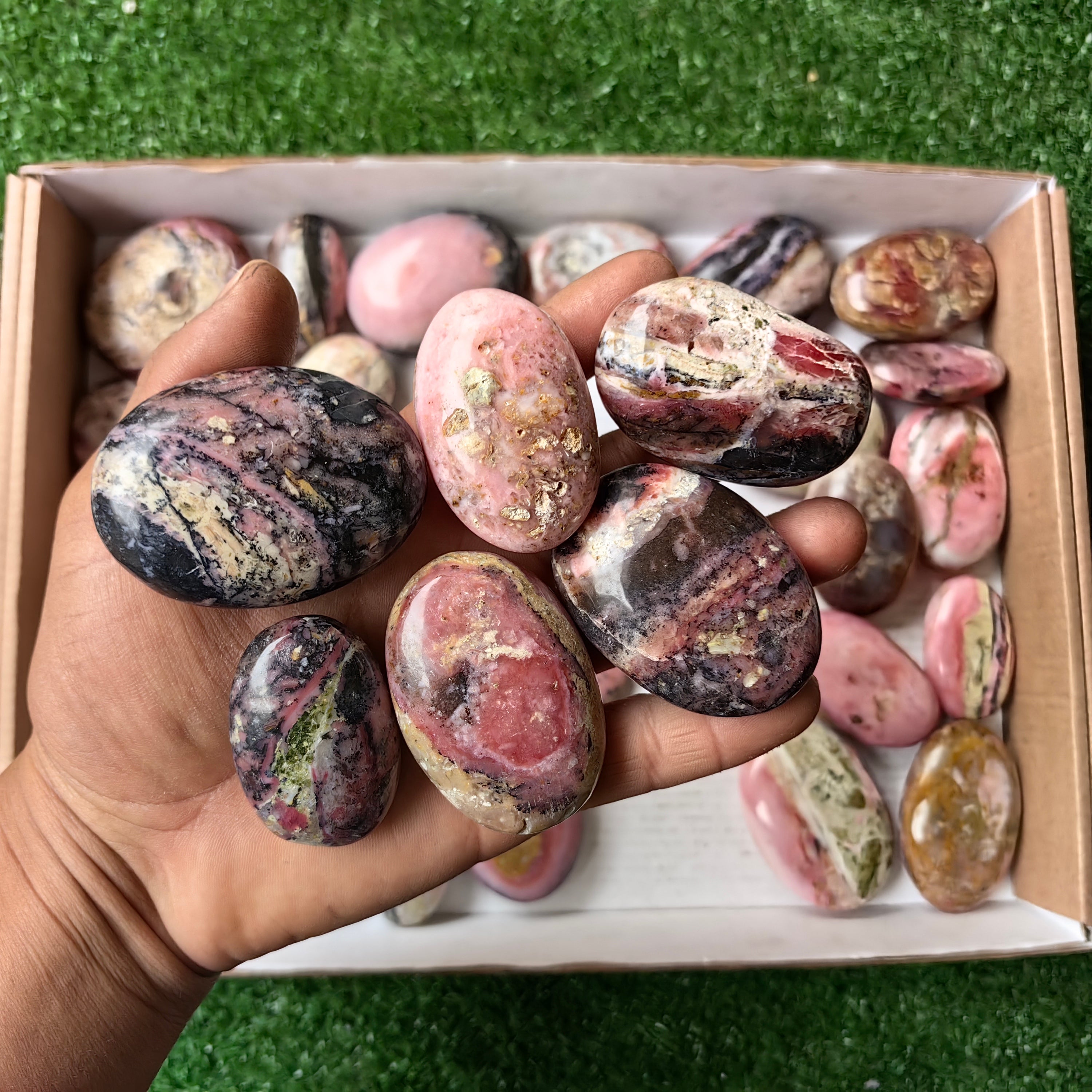 Lot 35 pcs Pink Opal Palm