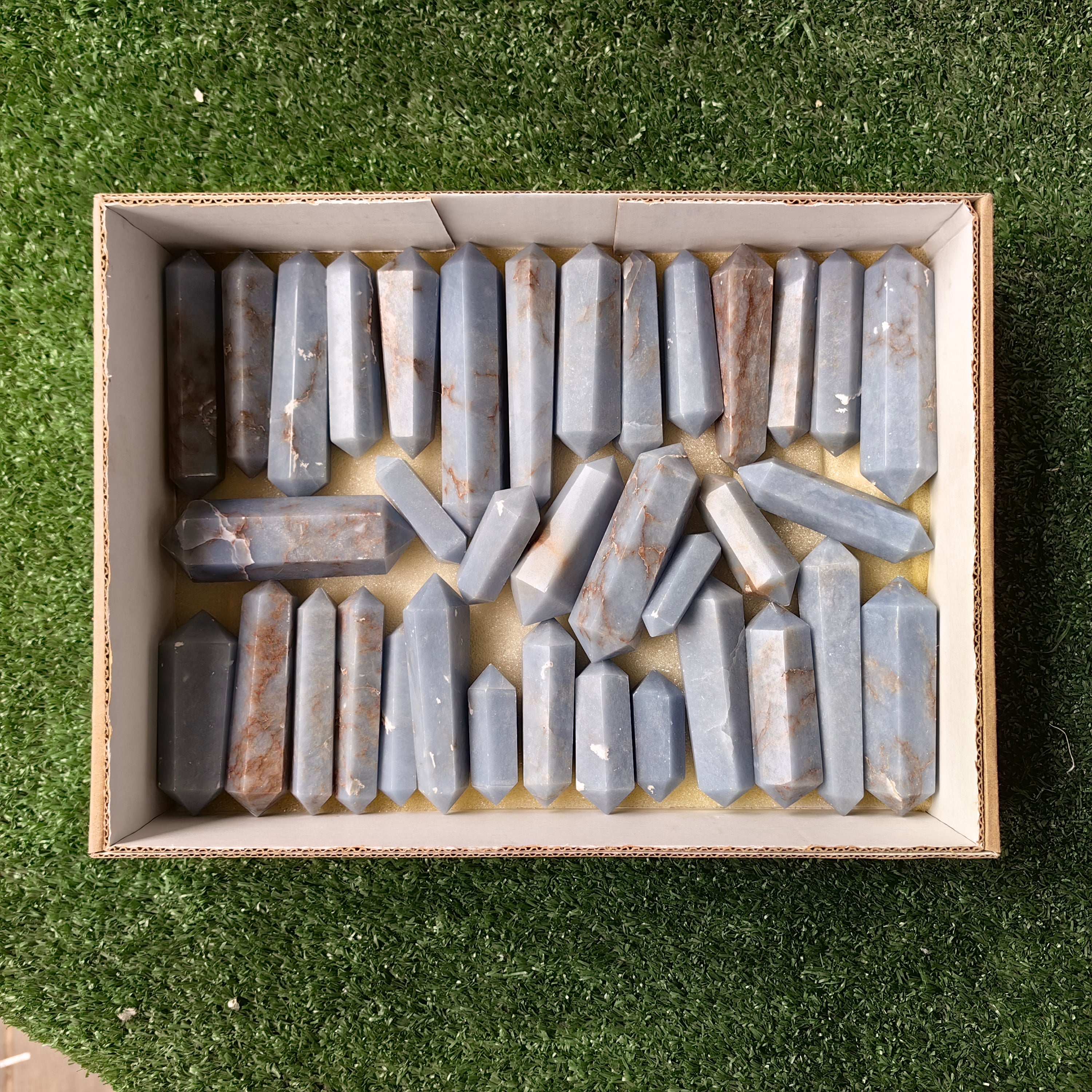 Lot 36 pcs Angelite Tower