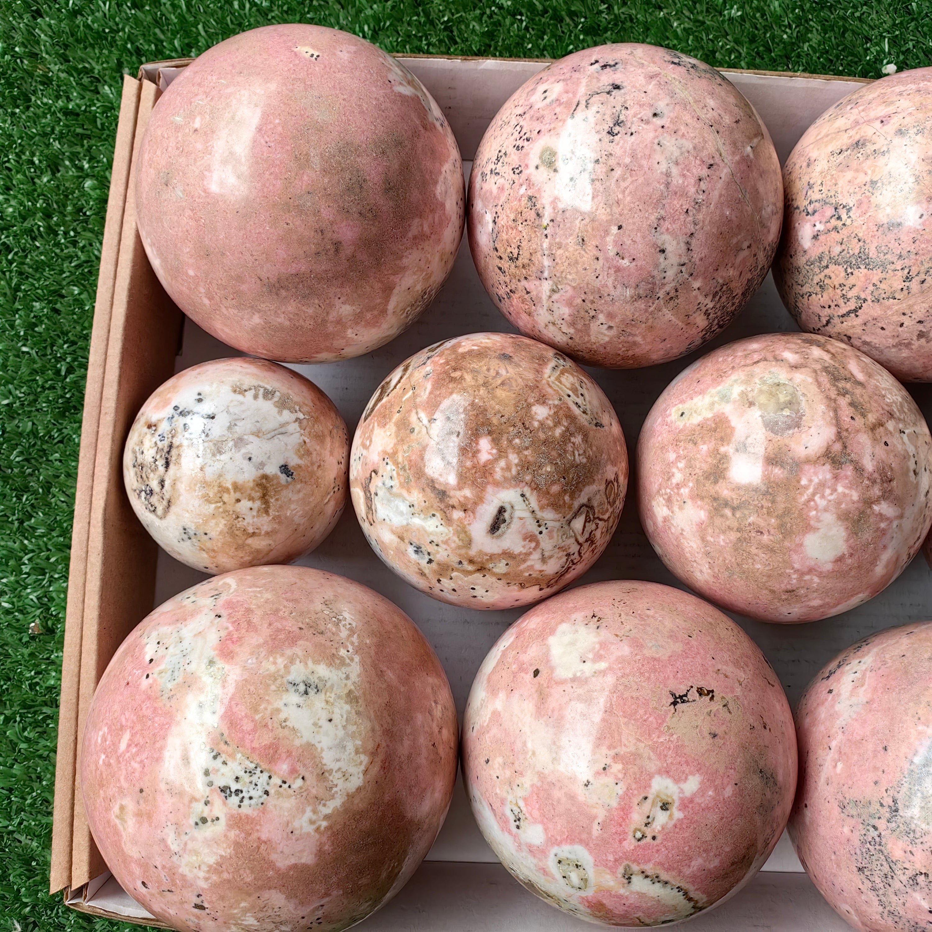 Lot 12 pcs Rhodonite Sphere