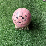 1 pc Rhodonite Sphere with Base