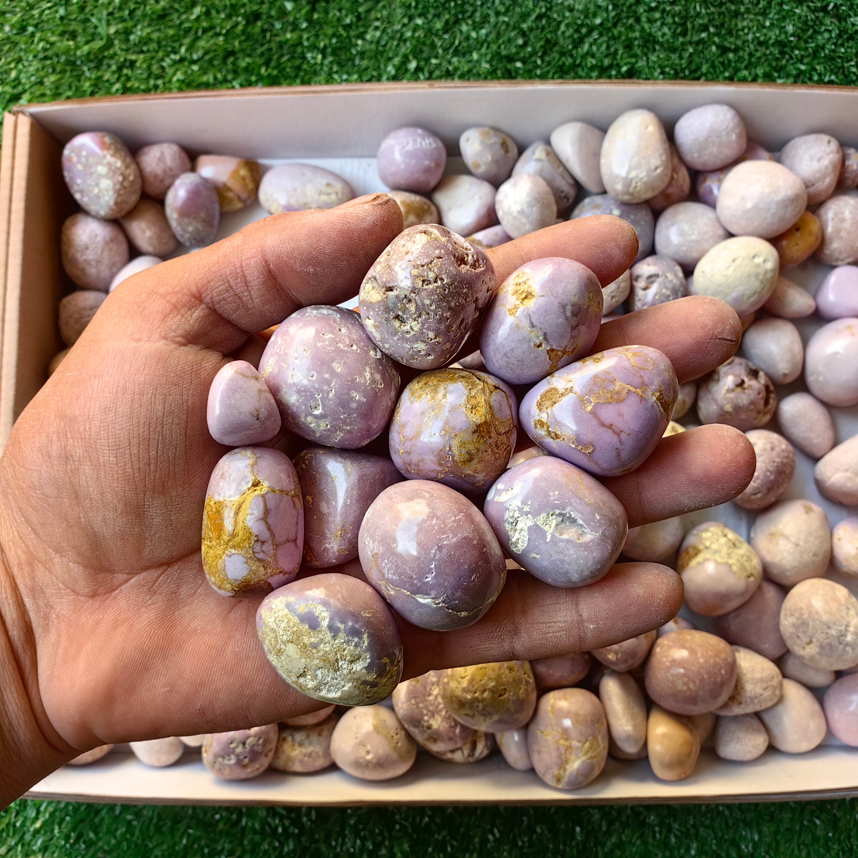 Lot 2.3 kg Phosphosiderite Tumbled