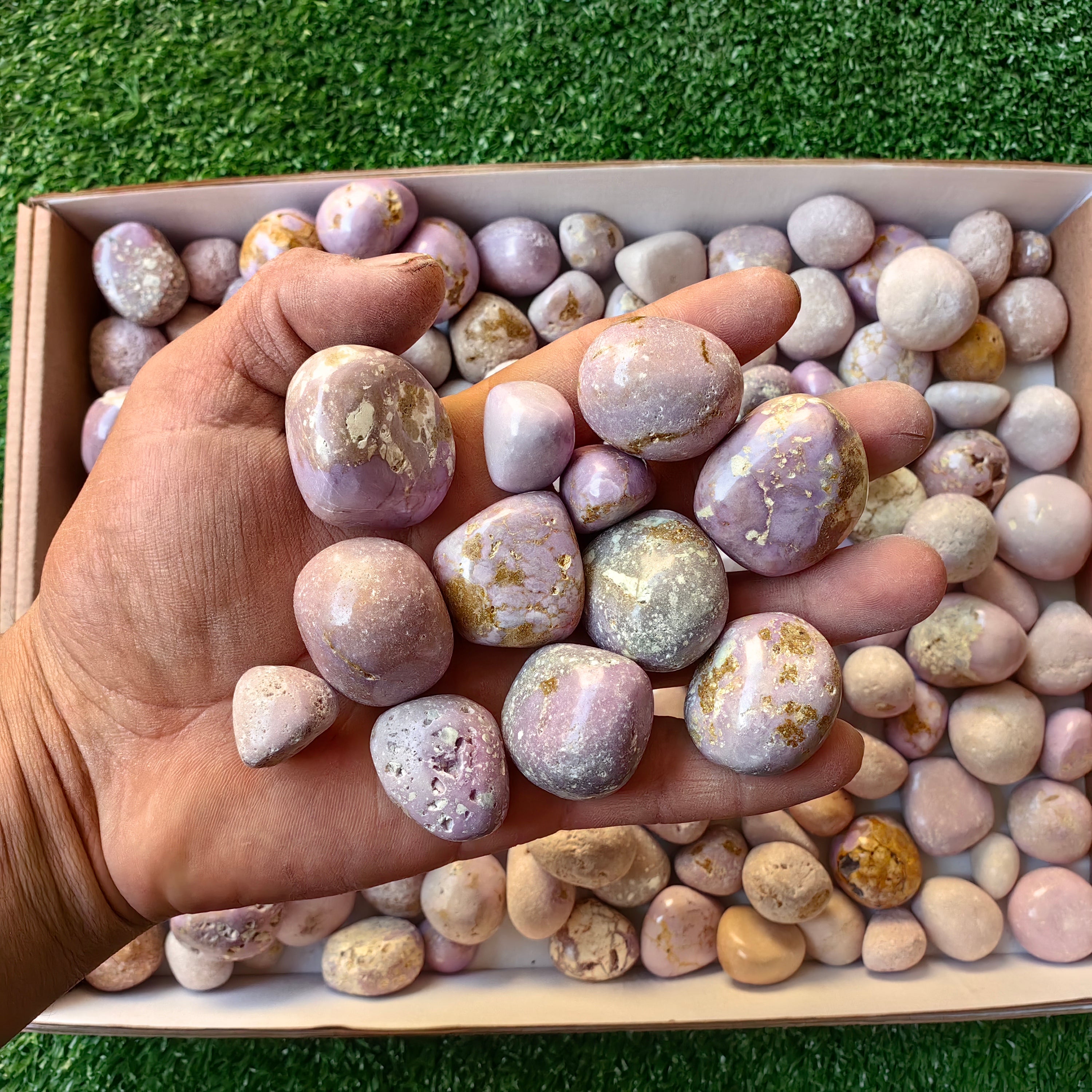 Lot 2.3 kg Phosphosiderite Tumbled