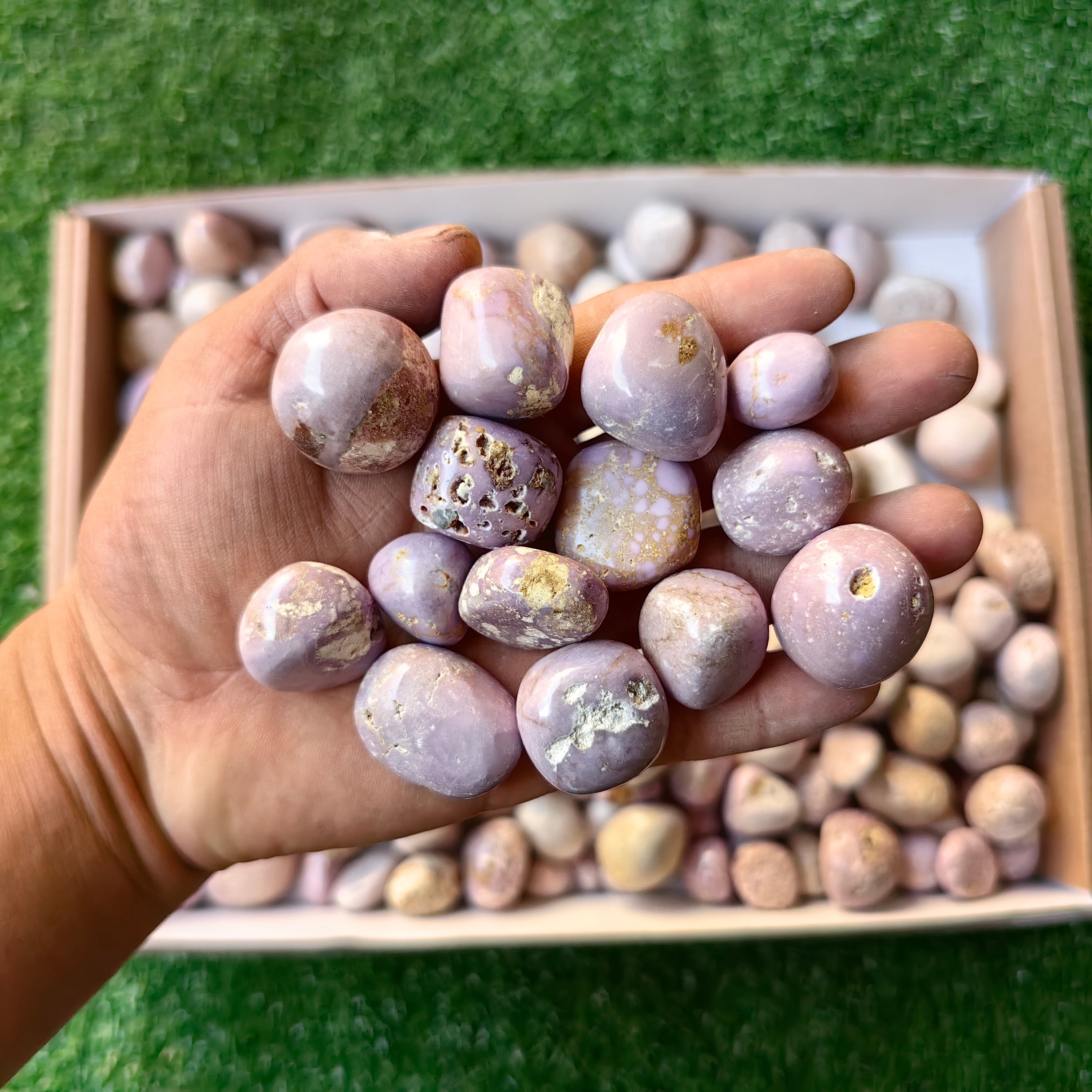 Lot 2.3 kg Phosphosiderite Tumbled