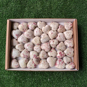 Lot 41 pcs Cinabrite Heart