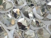 Load video: Box 30 pcs Pyrite Octahedral with Galena