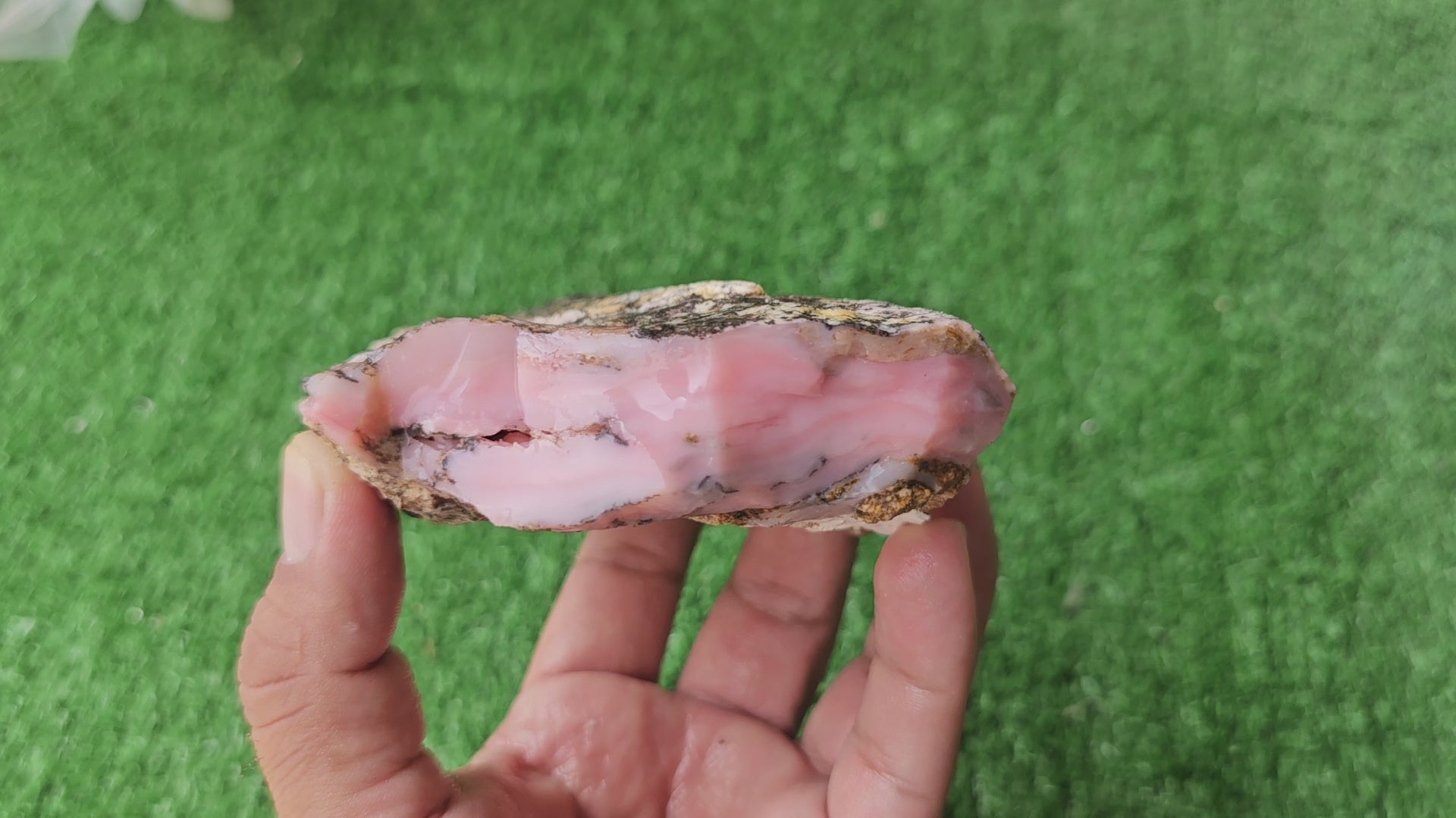 Load video: Pink Opal rough (1 pc)