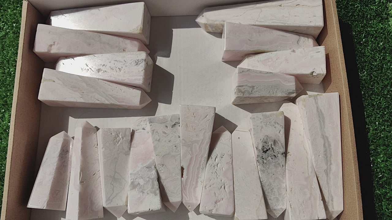 Load video: 19 pc mangano calcite towers